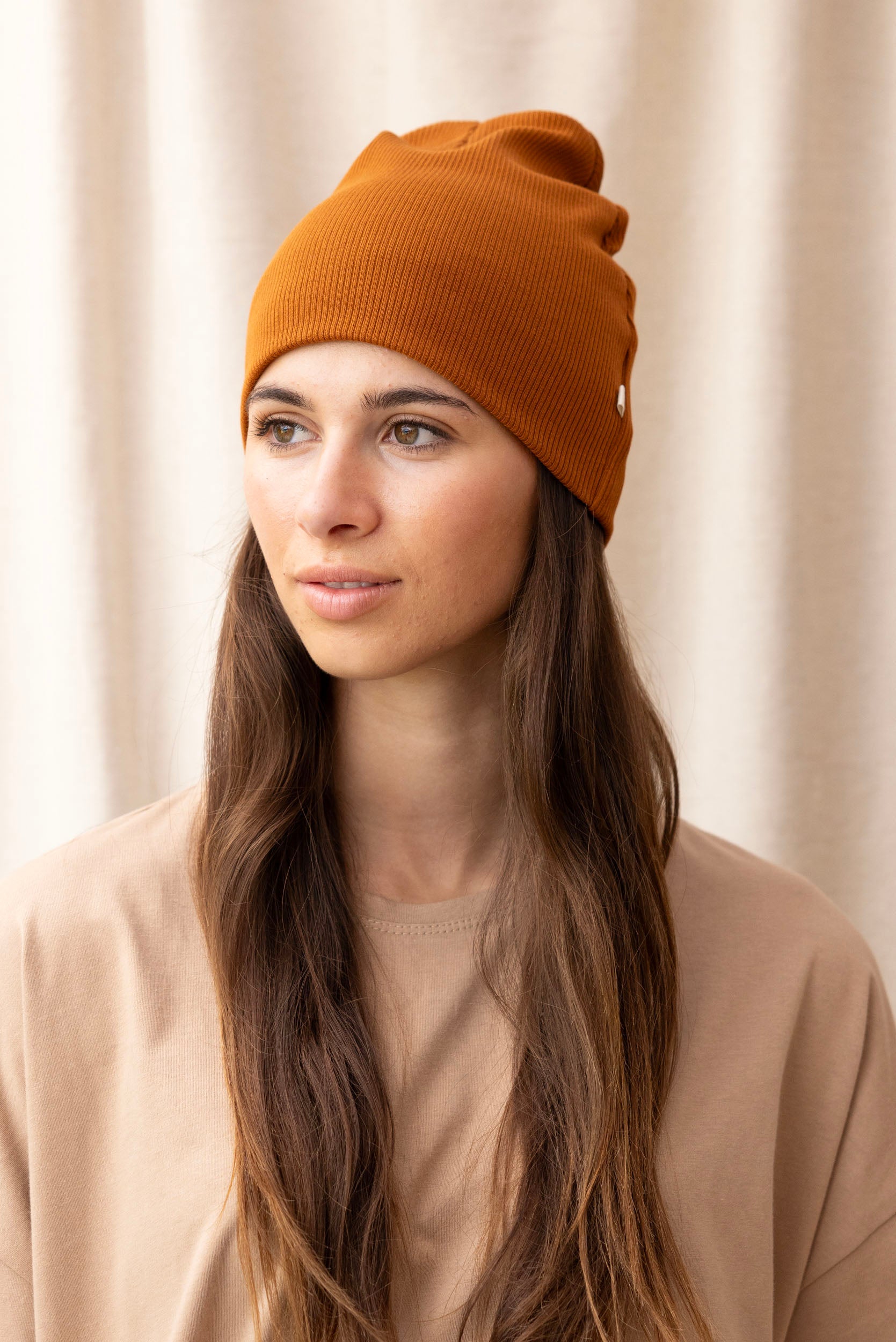 Rib Beanie | Copper - ReCreate Clothing