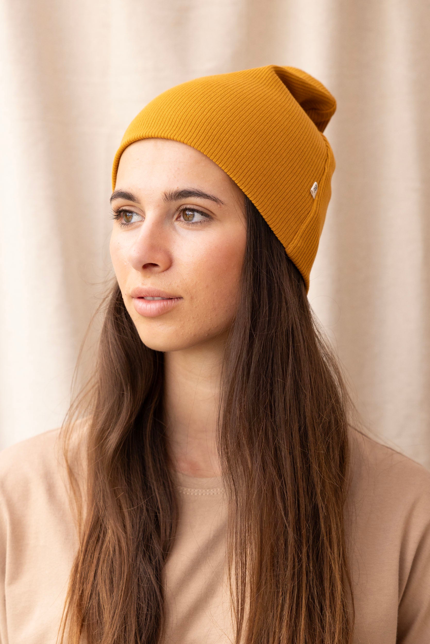 Rib Beanie | Marigold - ReCreate Clothing
