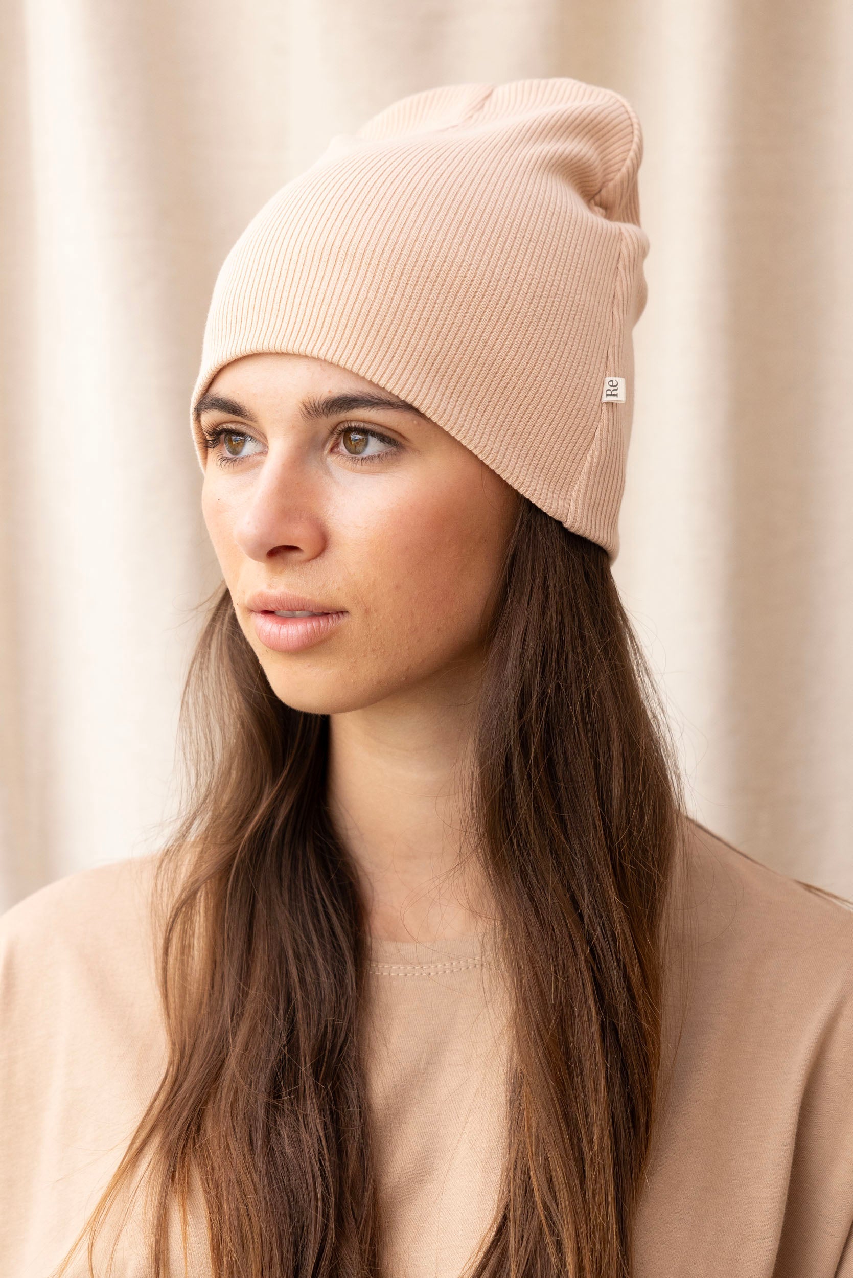 Rib Beanie | Blush - ReCreate Clothing