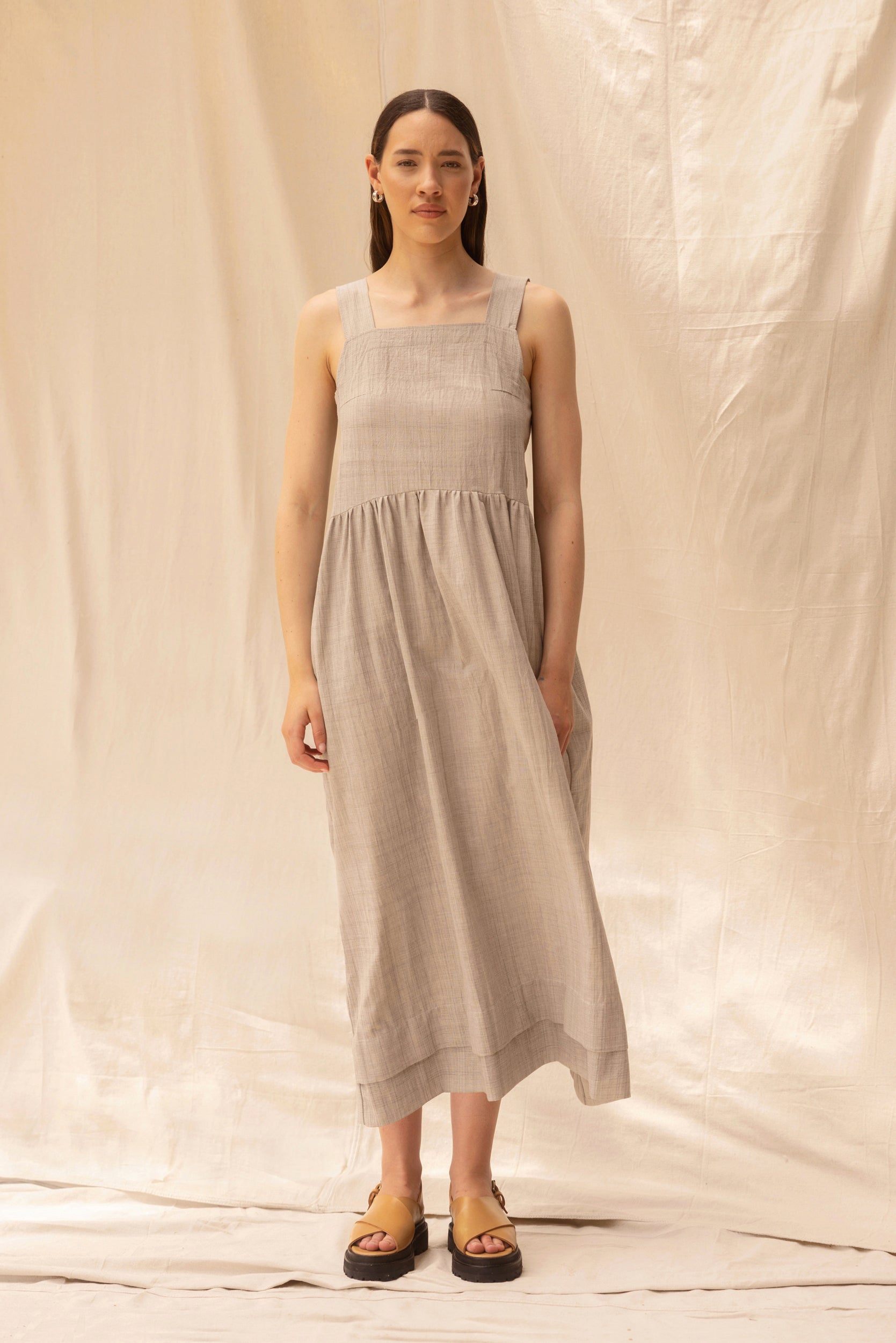Ash Dress | Pebble - ReCreate Clothing