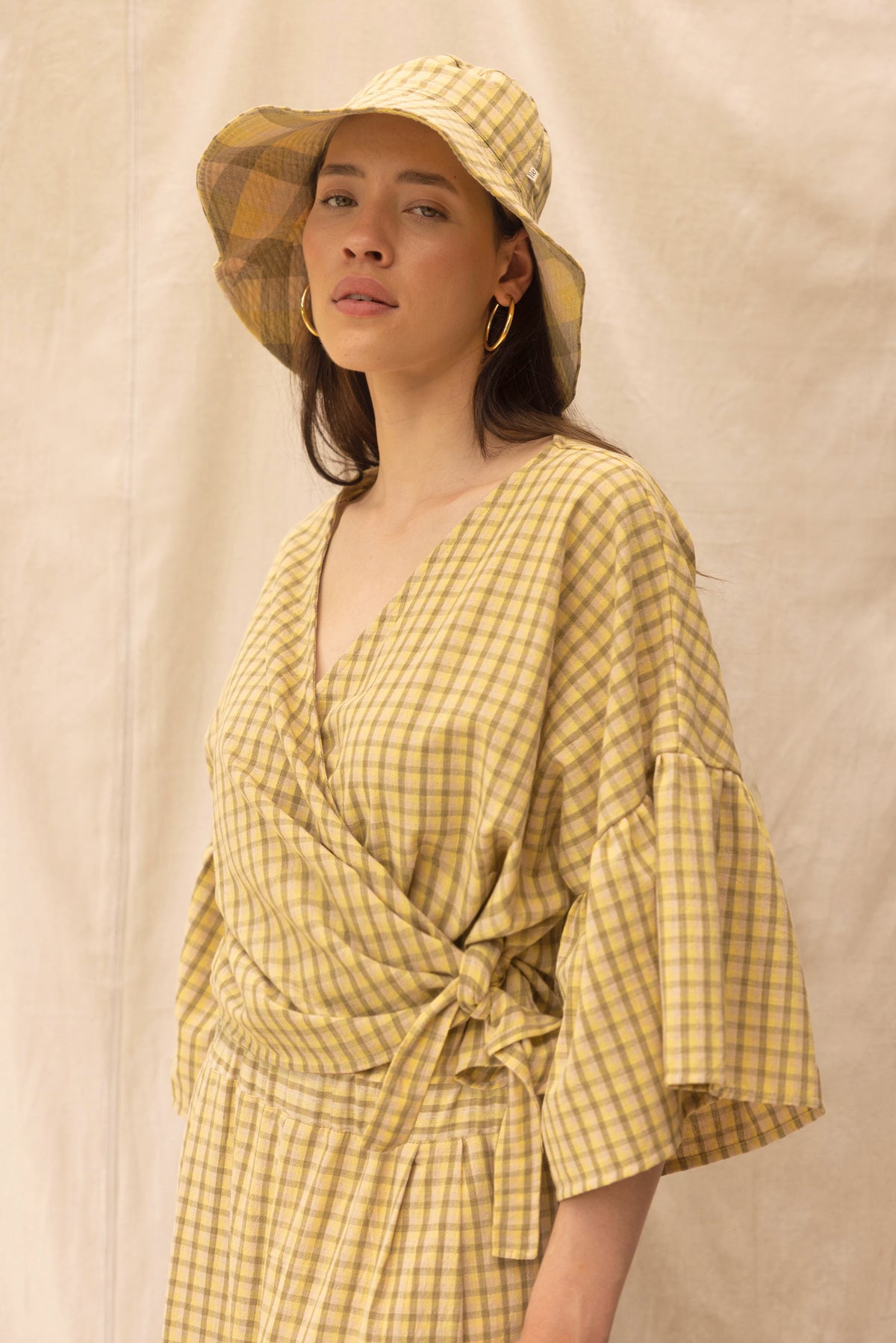 Charlie Top | Daisy Check - ReCreate Clothing
