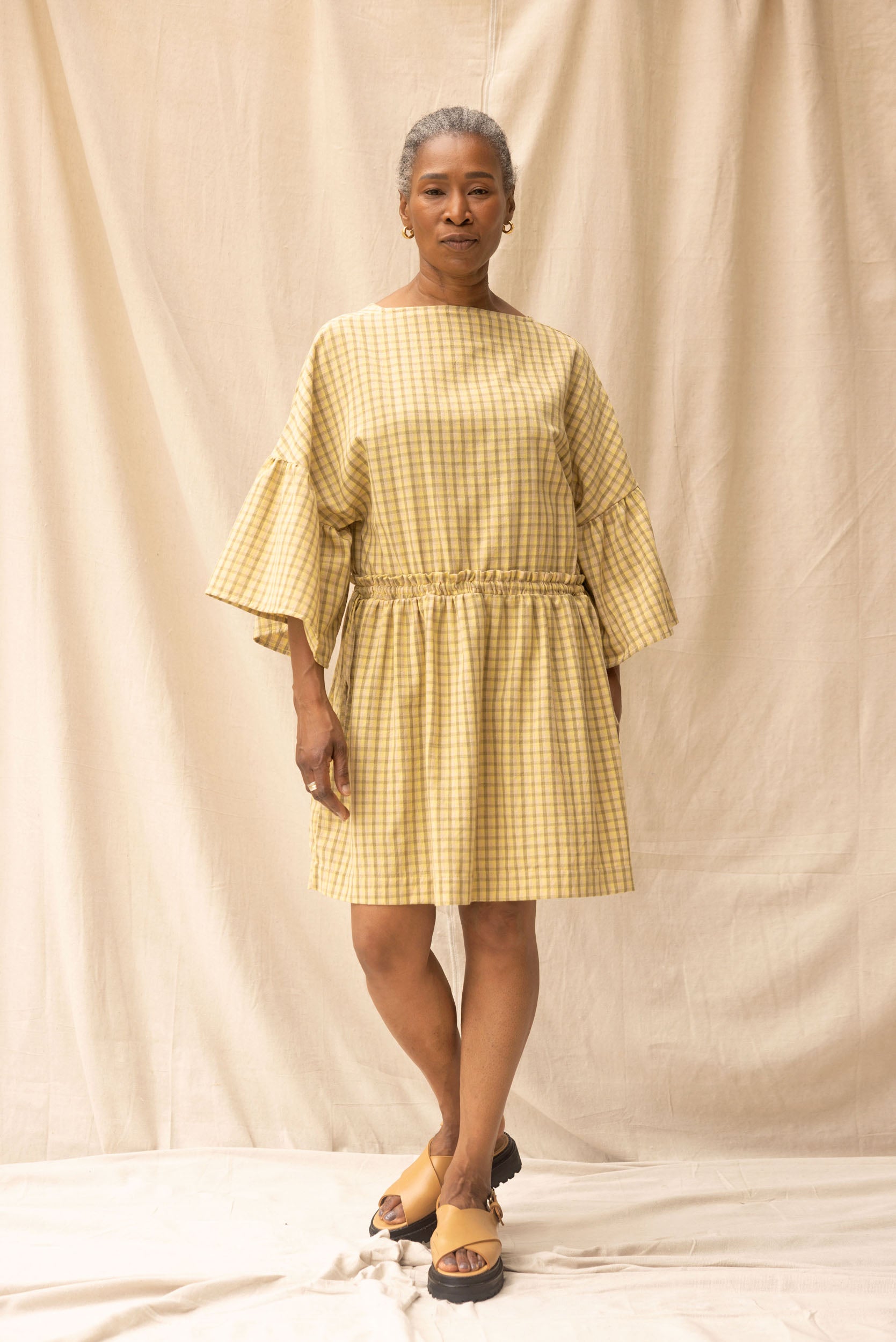Field Dress | Daisy Check - ReCreate Clothing
