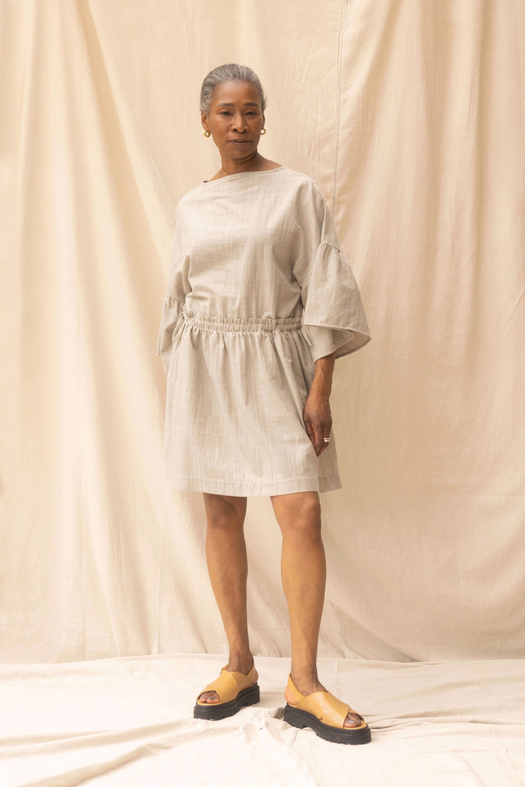 Field Dress | Pebble - ReCreate Clothing