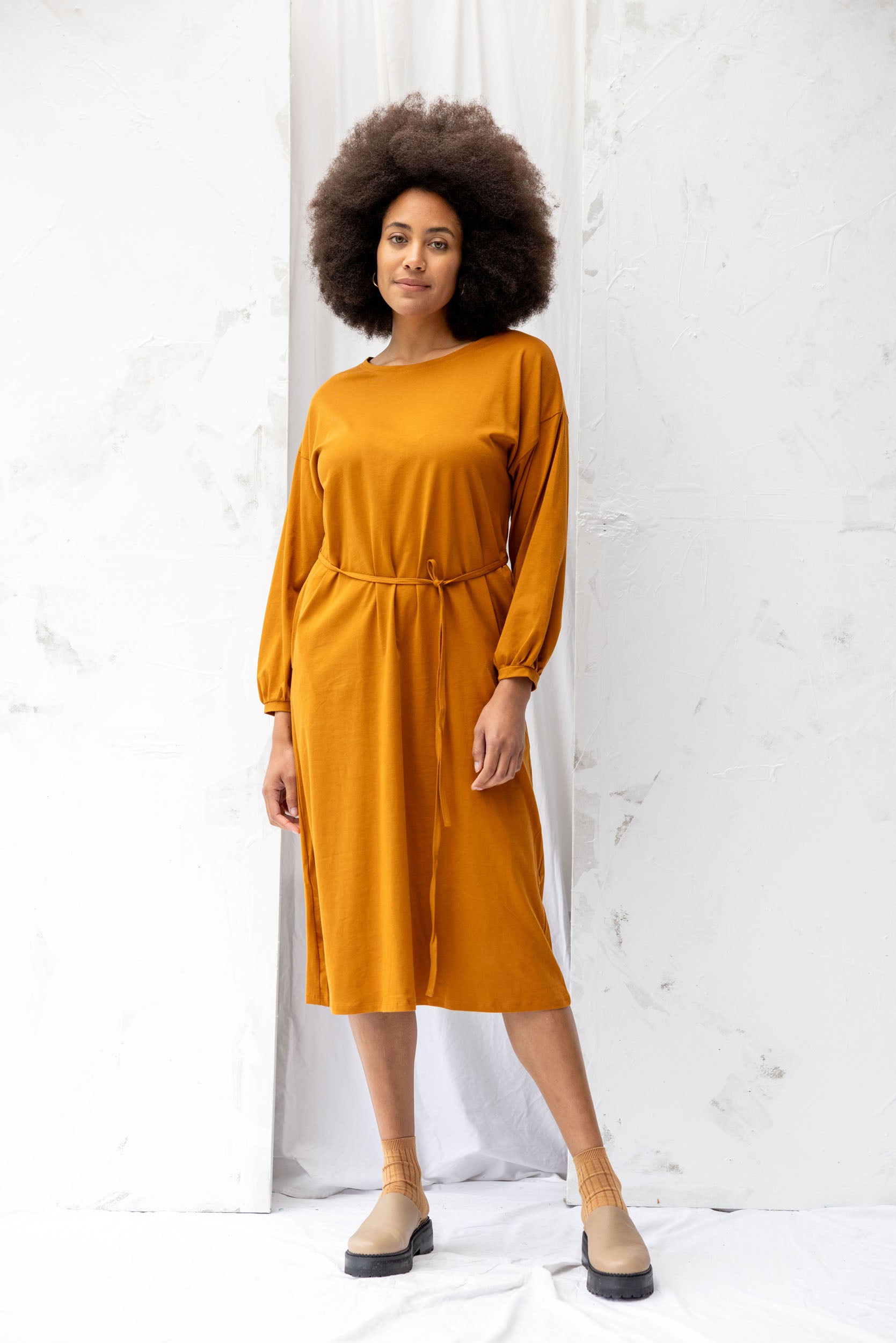 Accord Dress | Rust - ReCreate Clothing