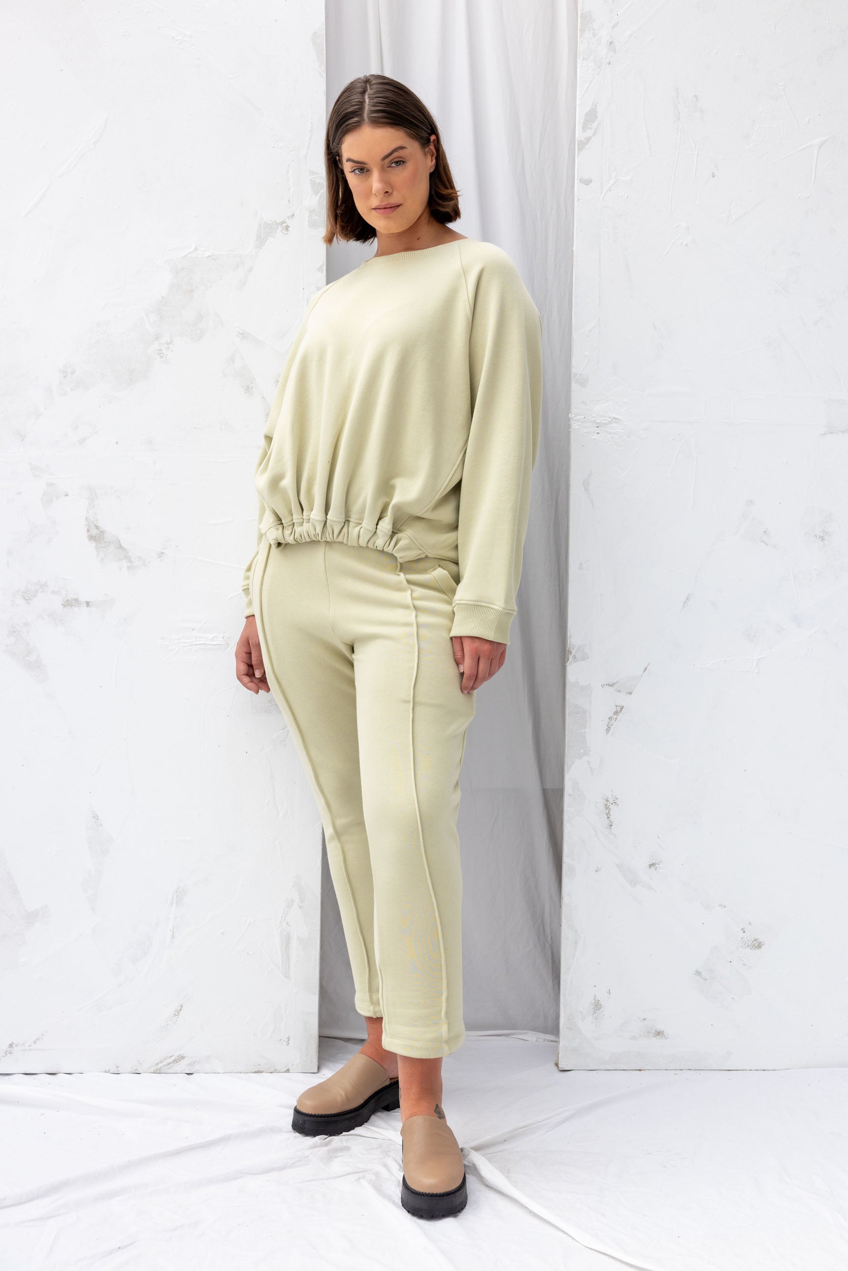 Forest Sweatshirt | Green Tea - ReCreate Clothing