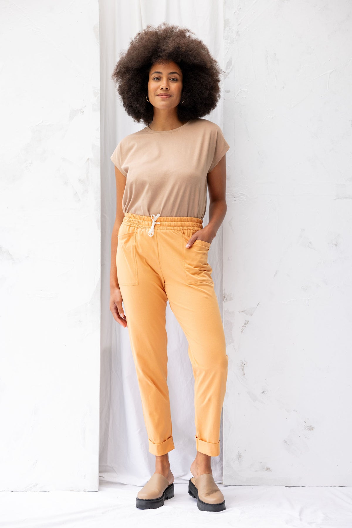 Travel Pant | Cantaloupe - ReCreate Clothing