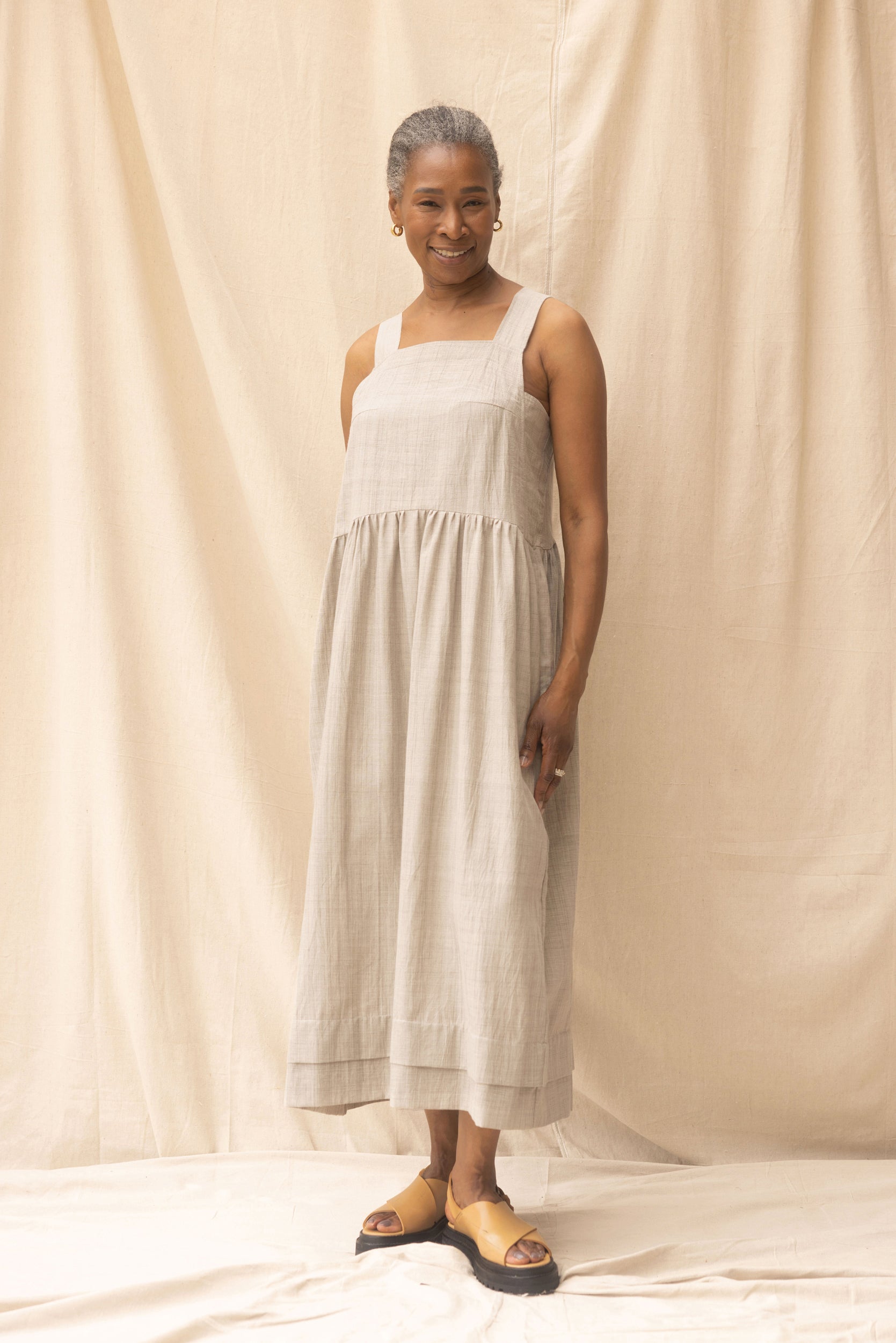 Ash Dress | Pebble - ReCreate Clothing