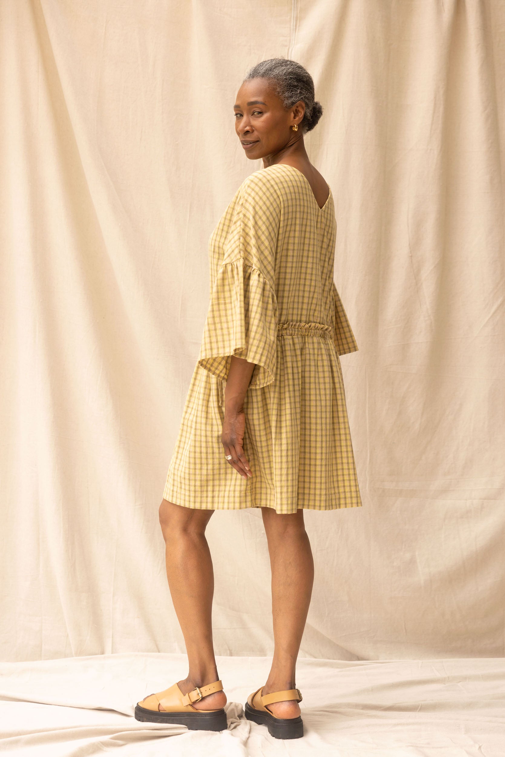 Field Dress | Daisy Check - ReCreate Clothing