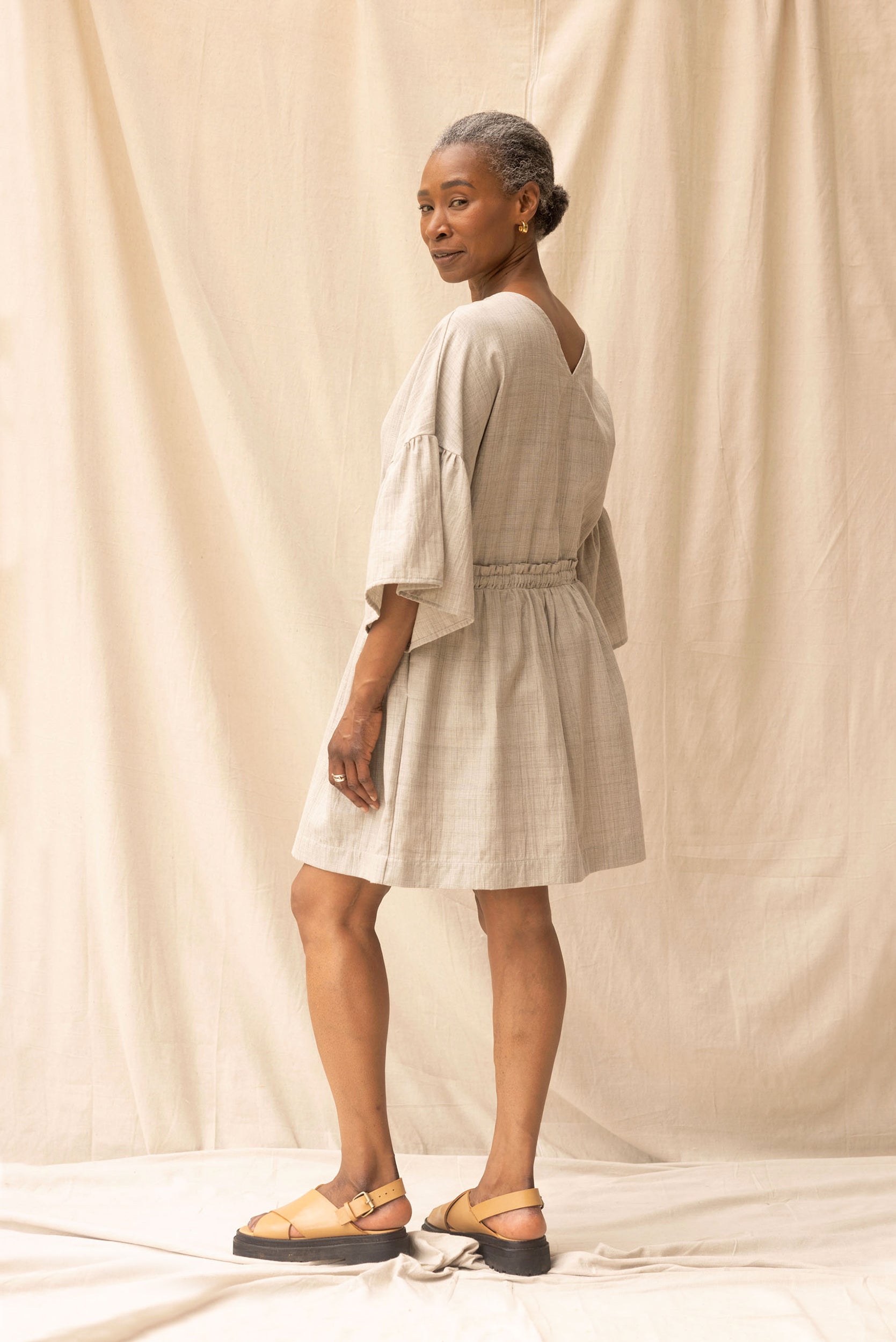 Field Dress | Pebble - ReCreate Clothing