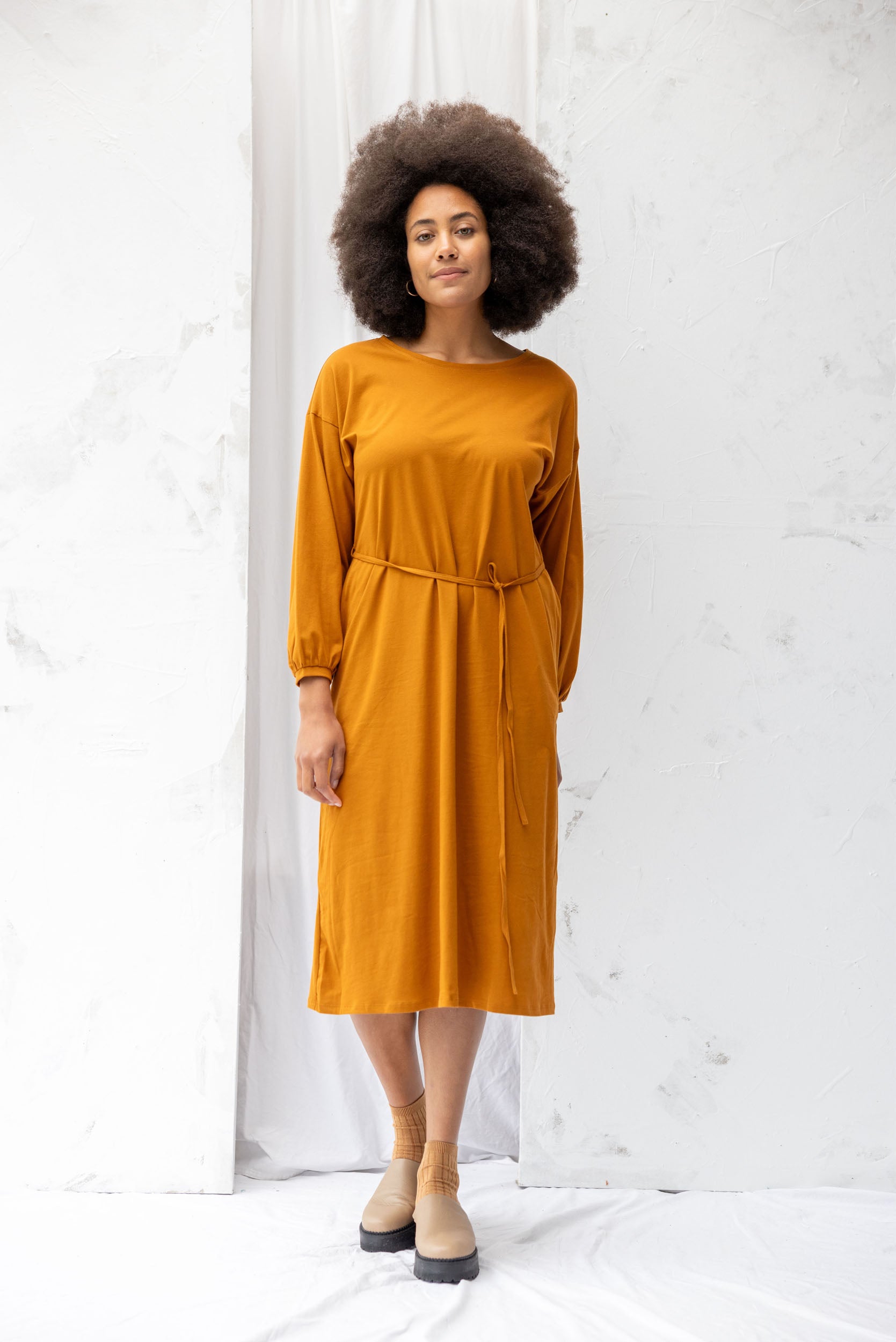 Accord Dress | Rust - ReCreate Clothing