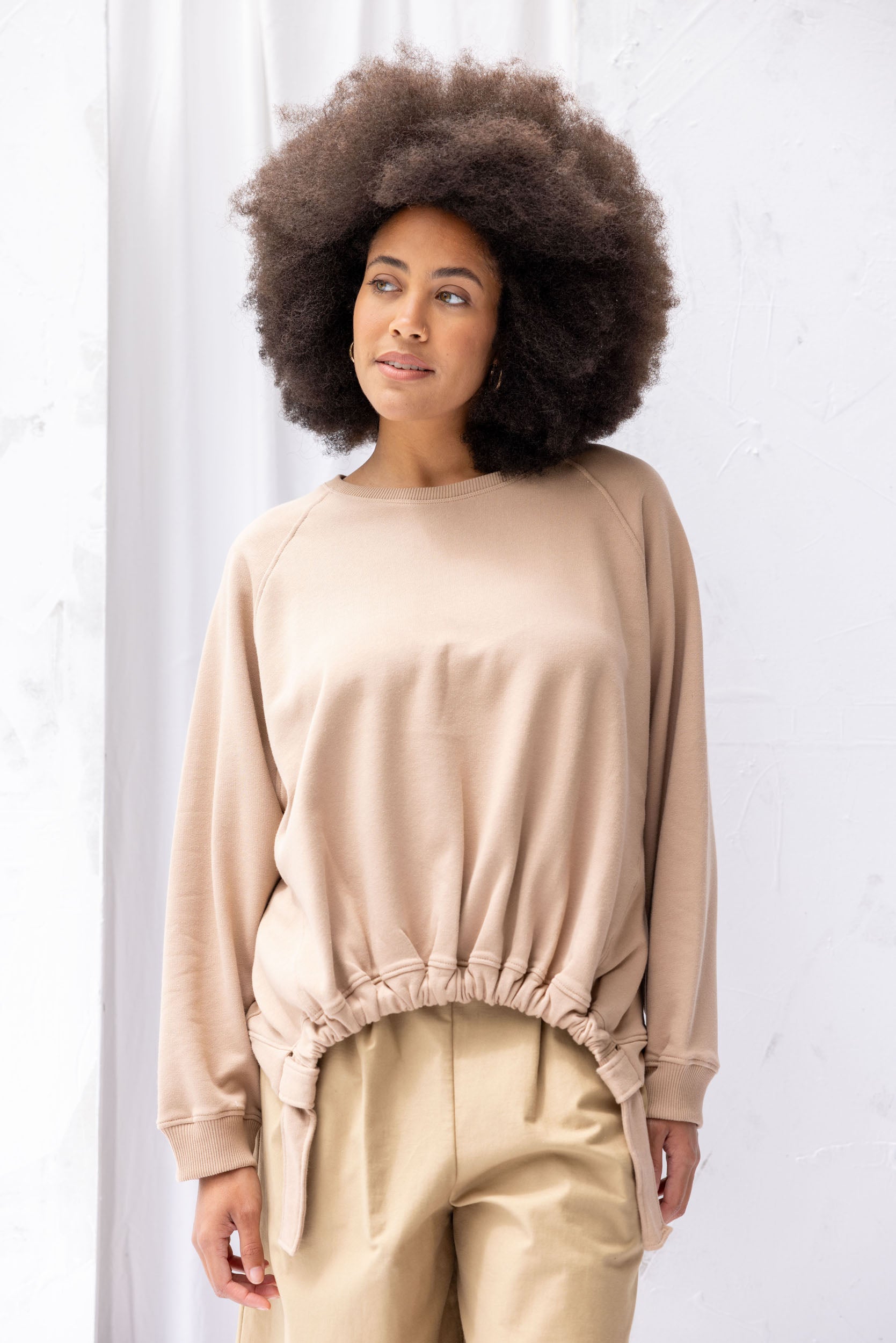 Forest Sweatshirt | Sandstone - ReCreate Clothing