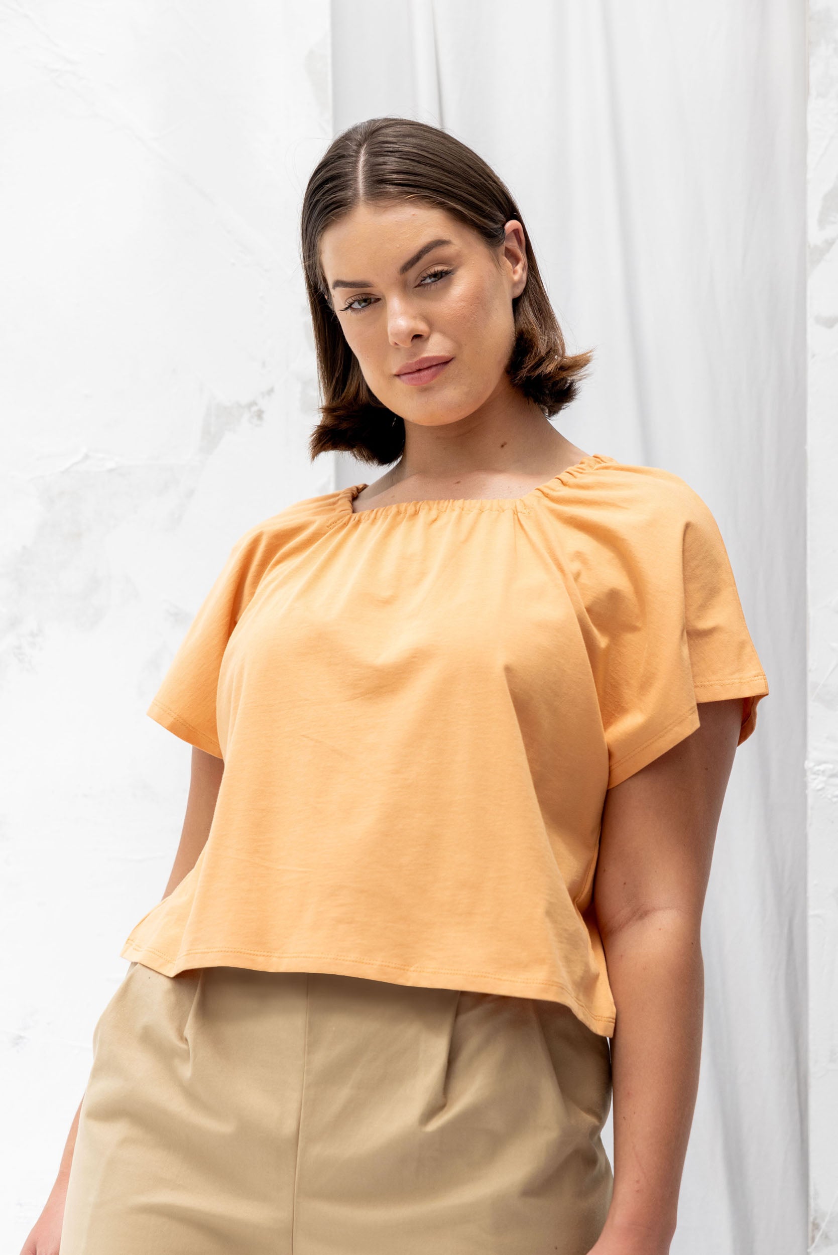 Madison Top | Cantaloupe - ReCreate Clothing