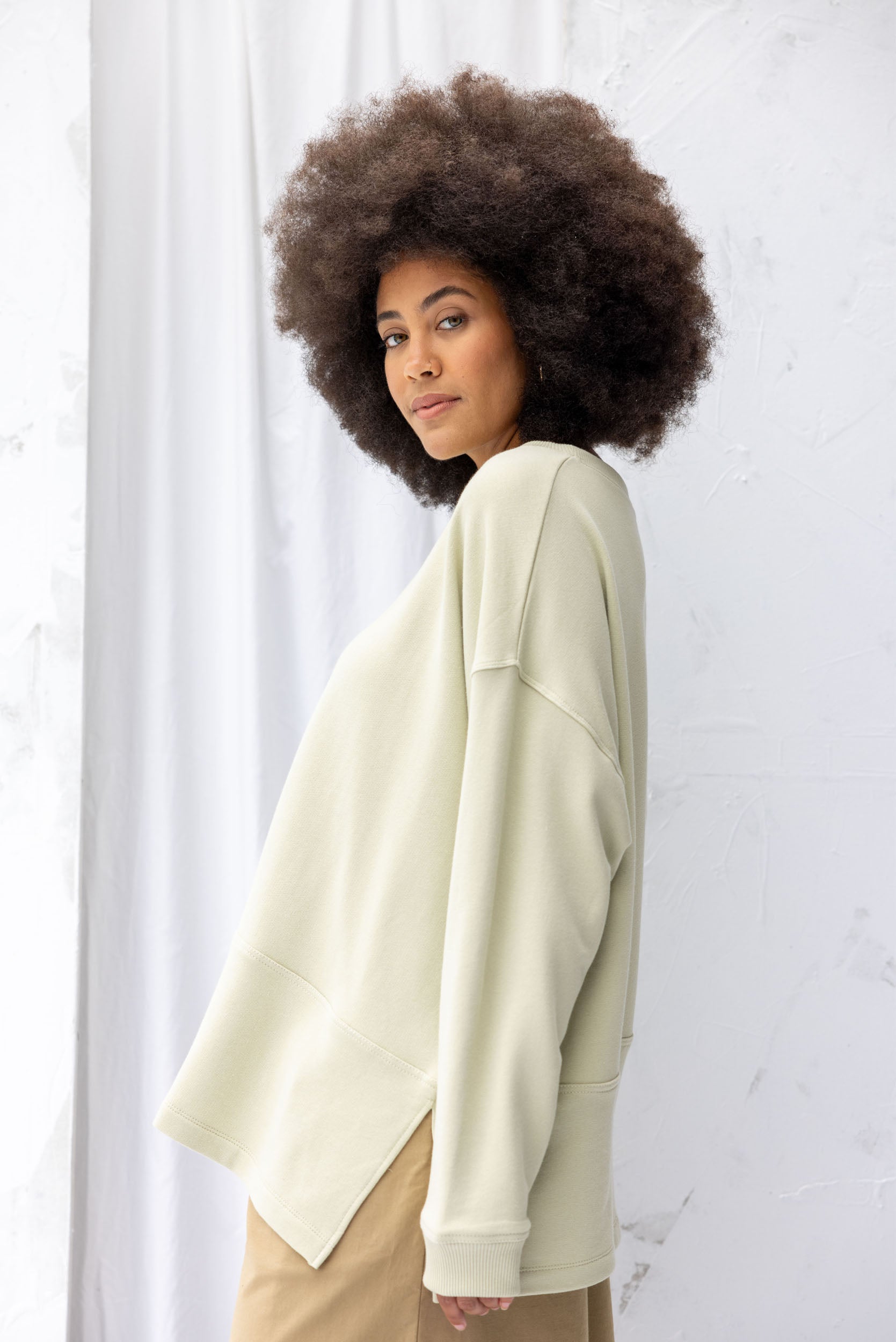 Roam Sweatshirt | Green Tea - ReCreate Clothing