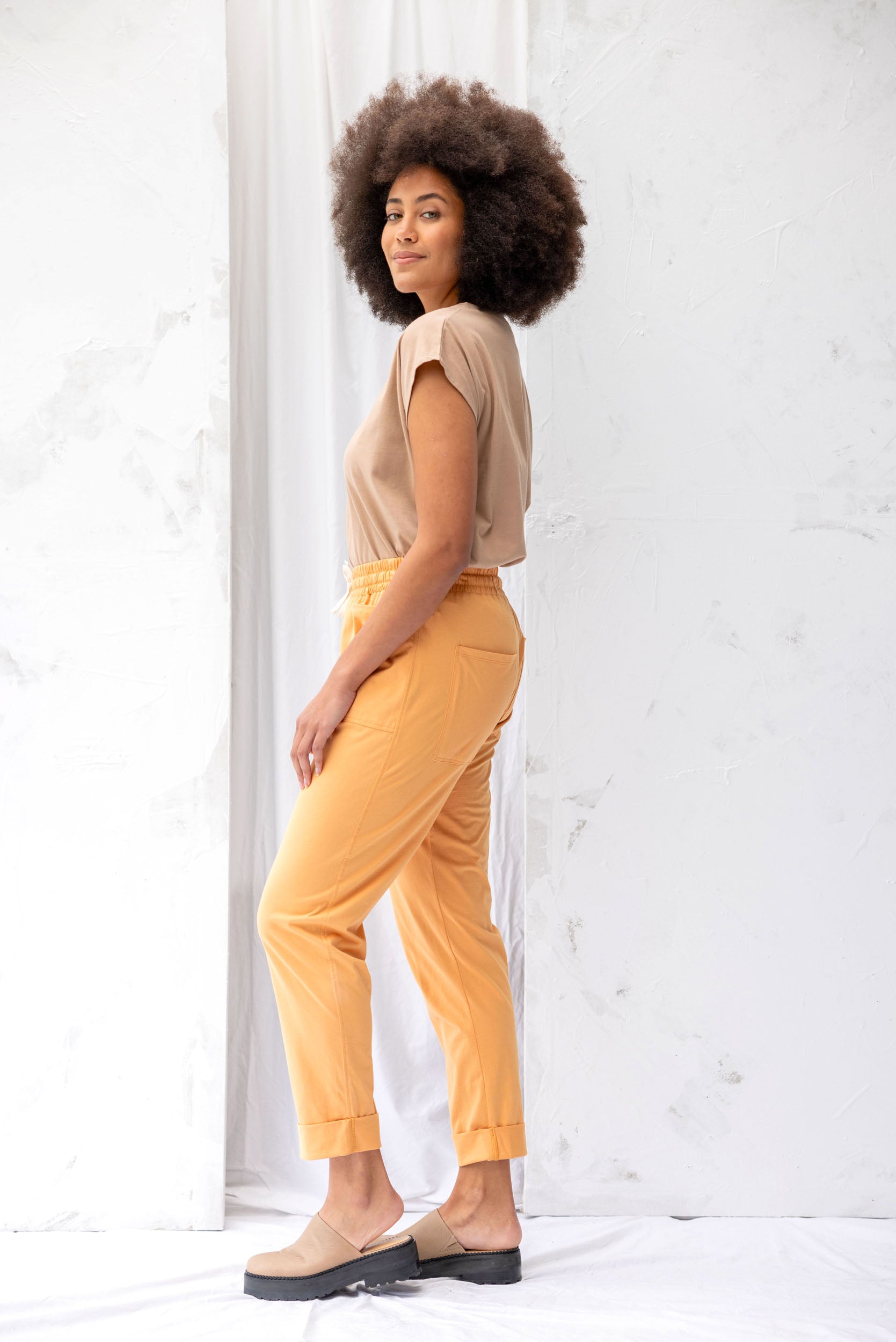 Travel Pant | Cantaloupe - ReCreate Clothing