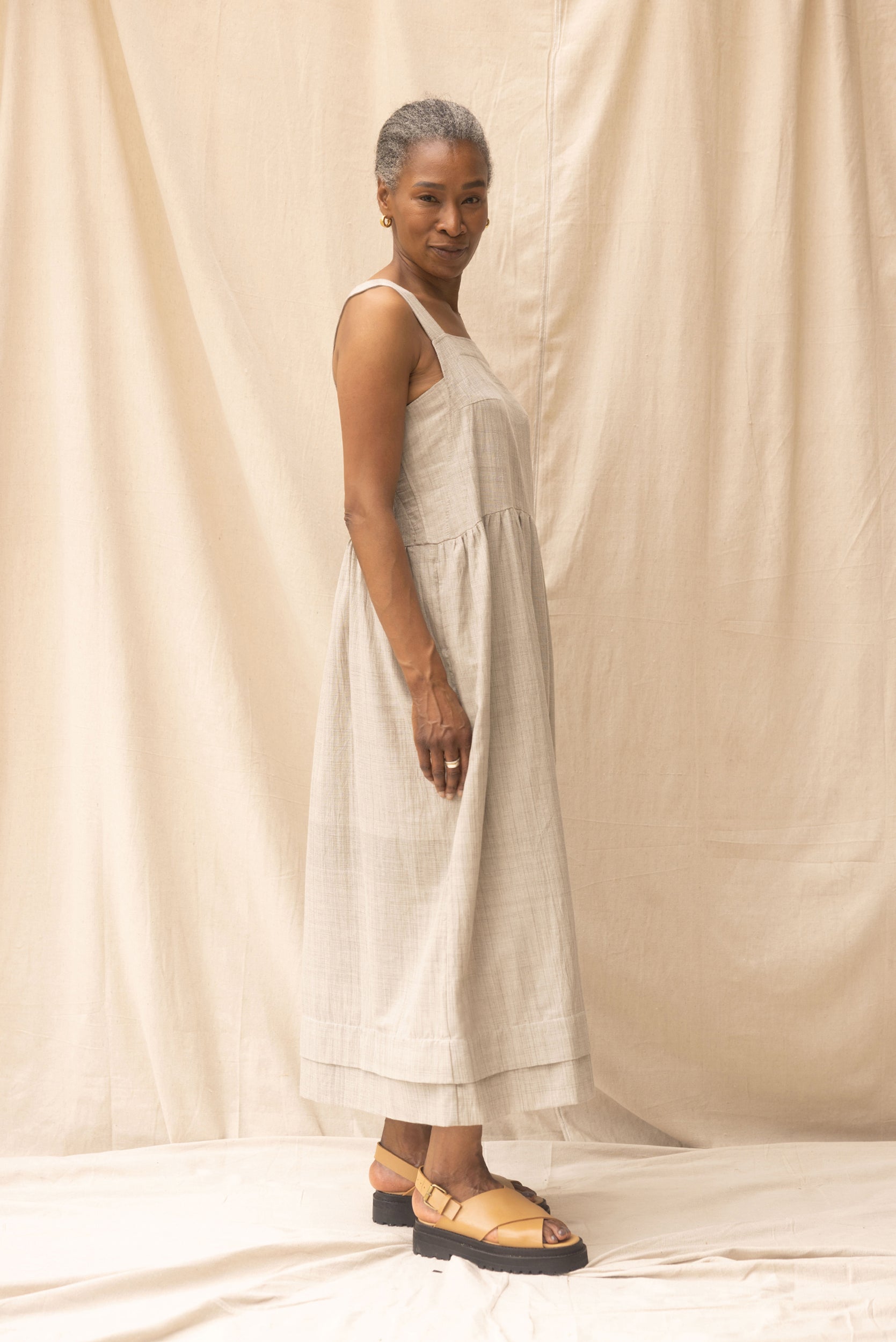 Ash Dress | Pebble - ReCreate Clothing