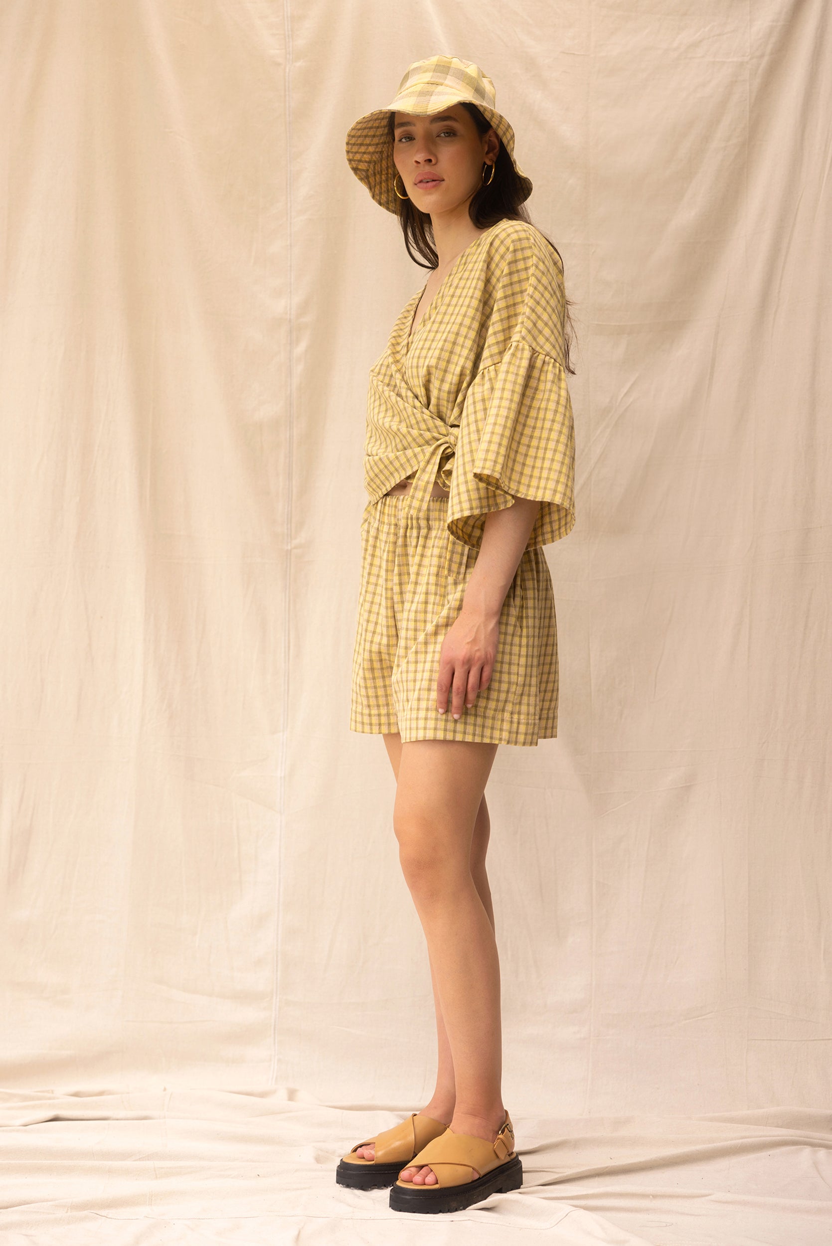 Charlie Top | Daisy Check - ReCreate Clothing