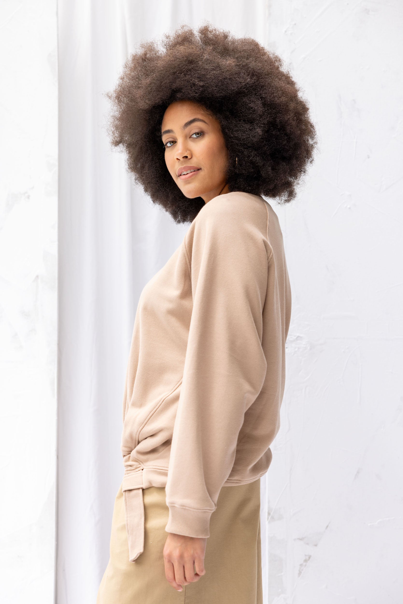 Forest Sweatshirt | Sandstone - ReCreate Clothing