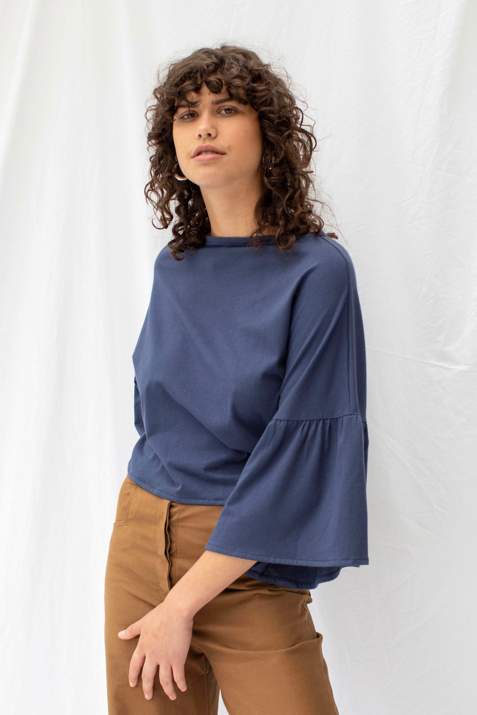 Friday Top | Soft Navy - ReCreate Clothing