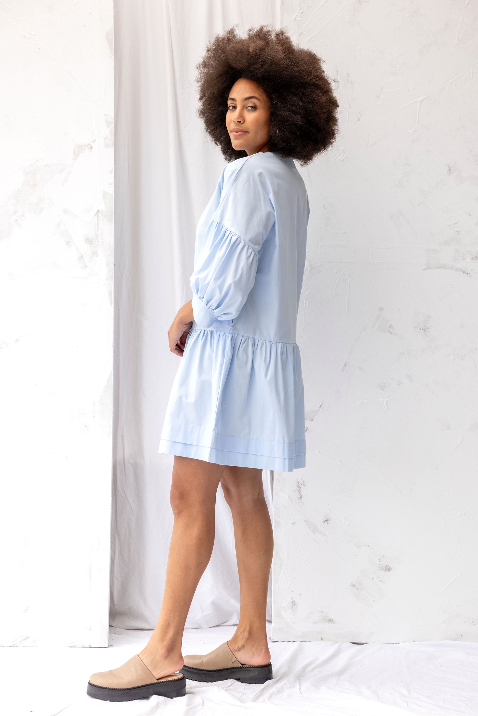 Otto Dress | Sky Blue - ReCreate Clothing