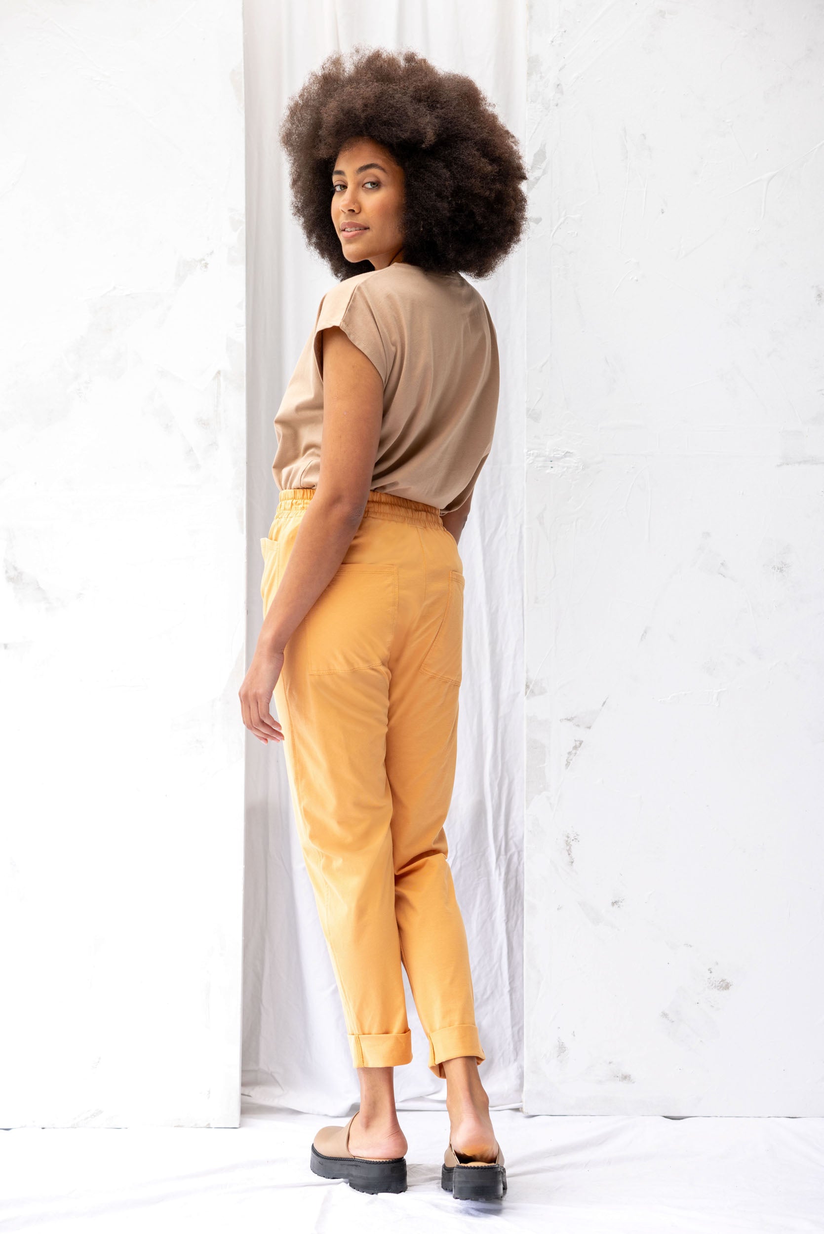 Travel Pant | Cantaloupe - ReCreate Clothing