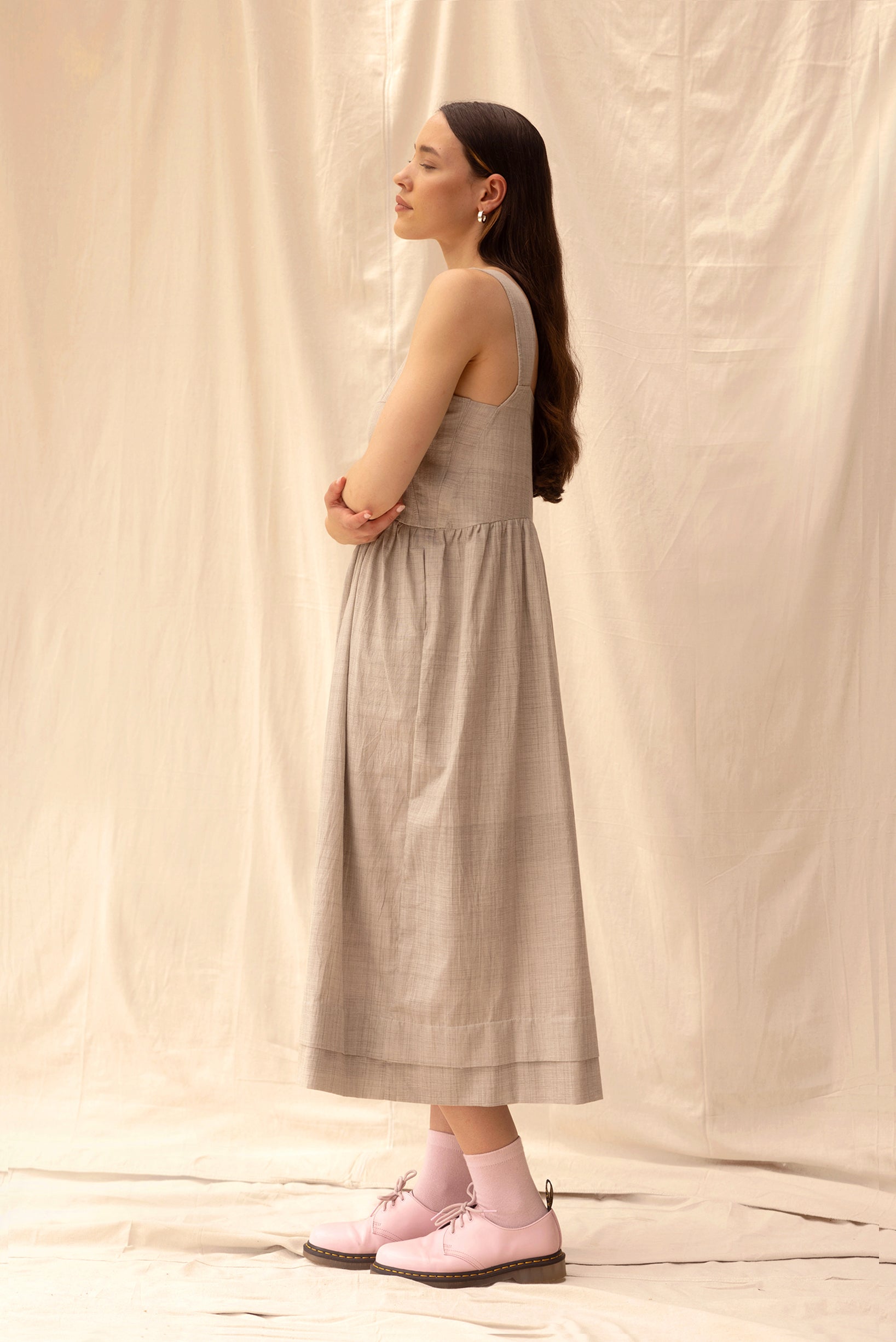 Ash Dress | Pebble - ReCreate Clothing