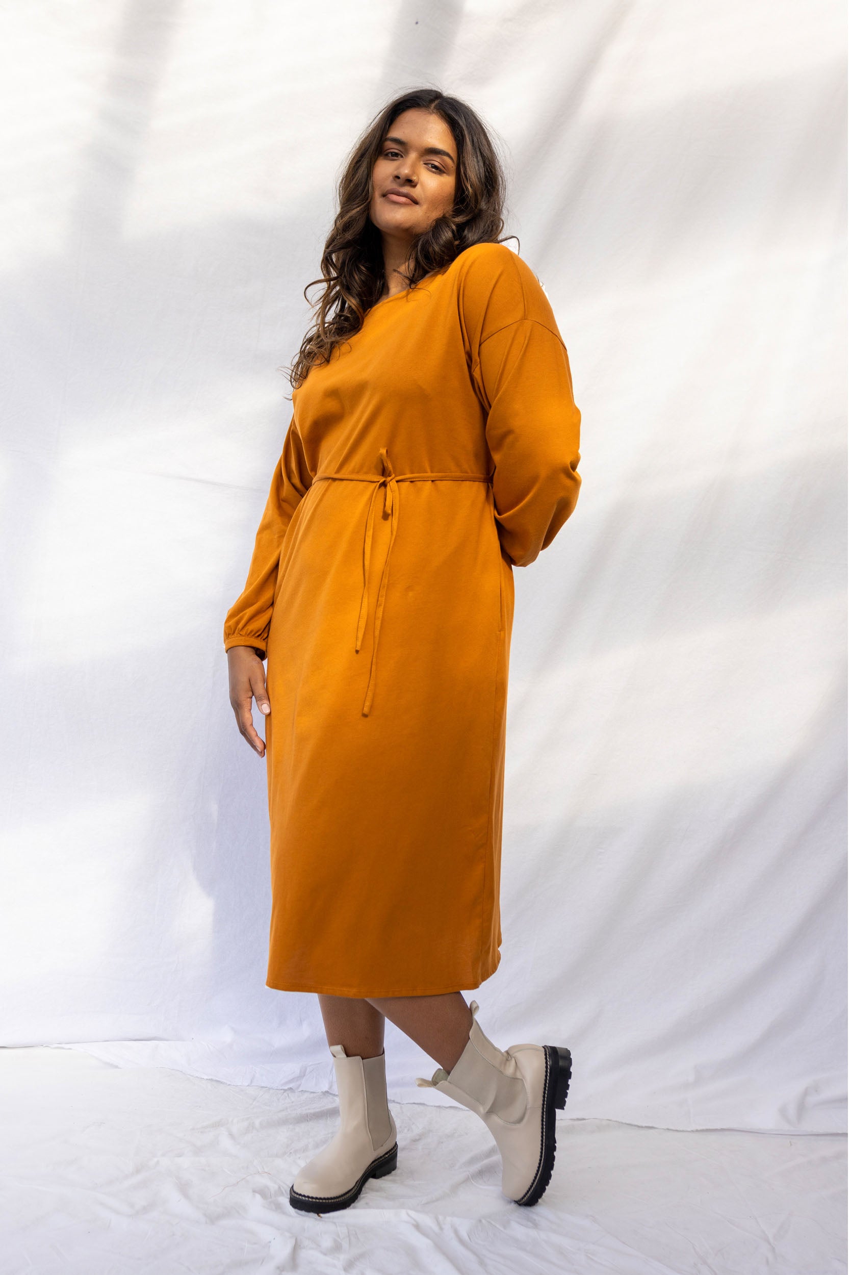 Accord Dress | Rust - ReCreate Clothing