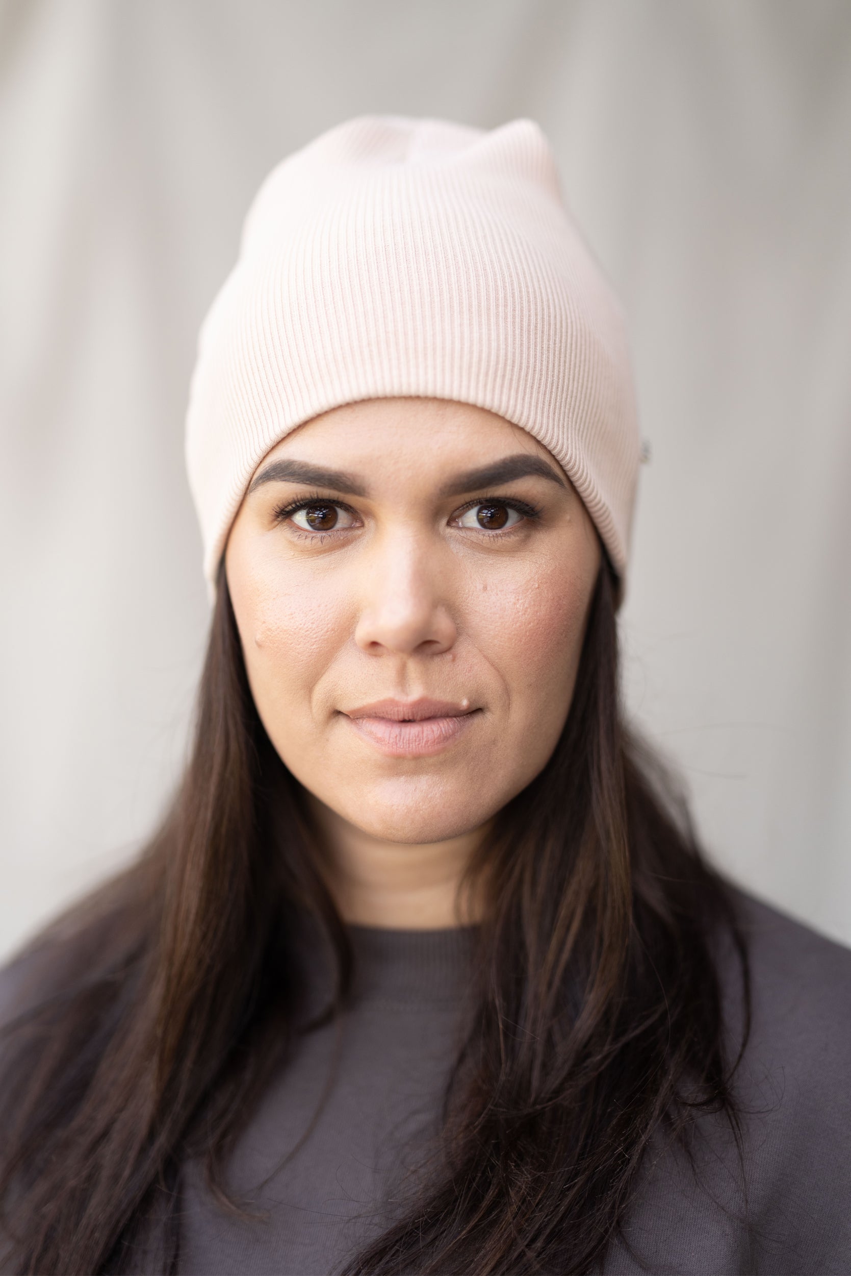Rib Beanie | Blush - ReCreate Clothing