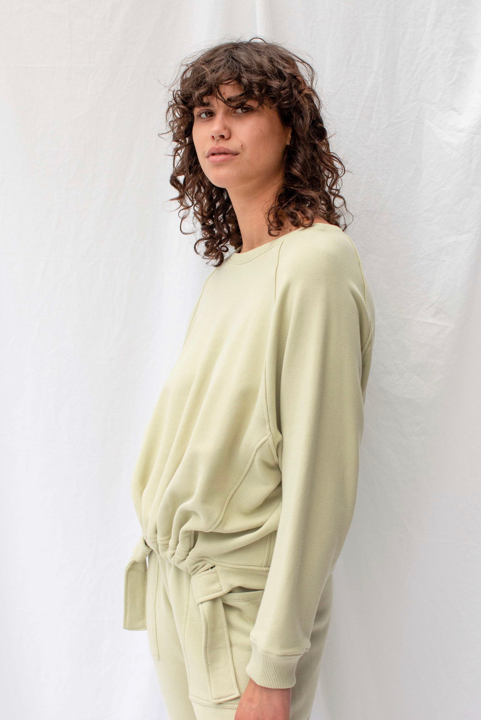 Forest Sweatshirt | Green Tea - ReCreate Clothing