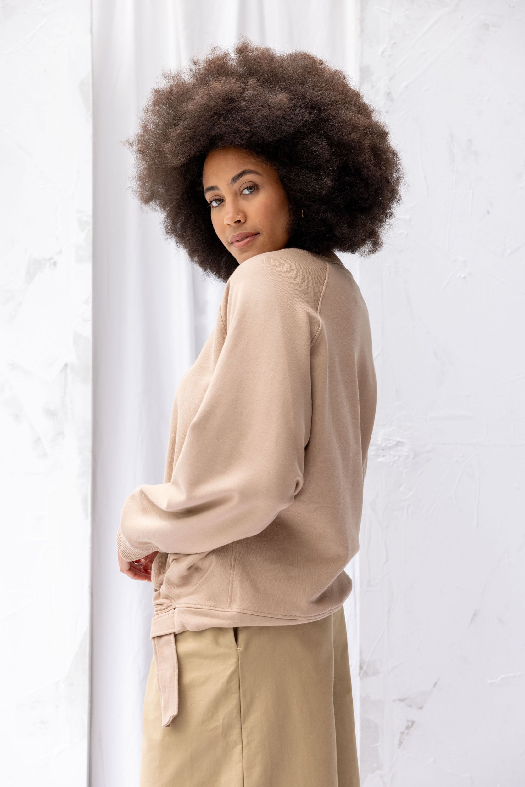 Forest Sweatshirt | Sandstone - ReCreate Clothing