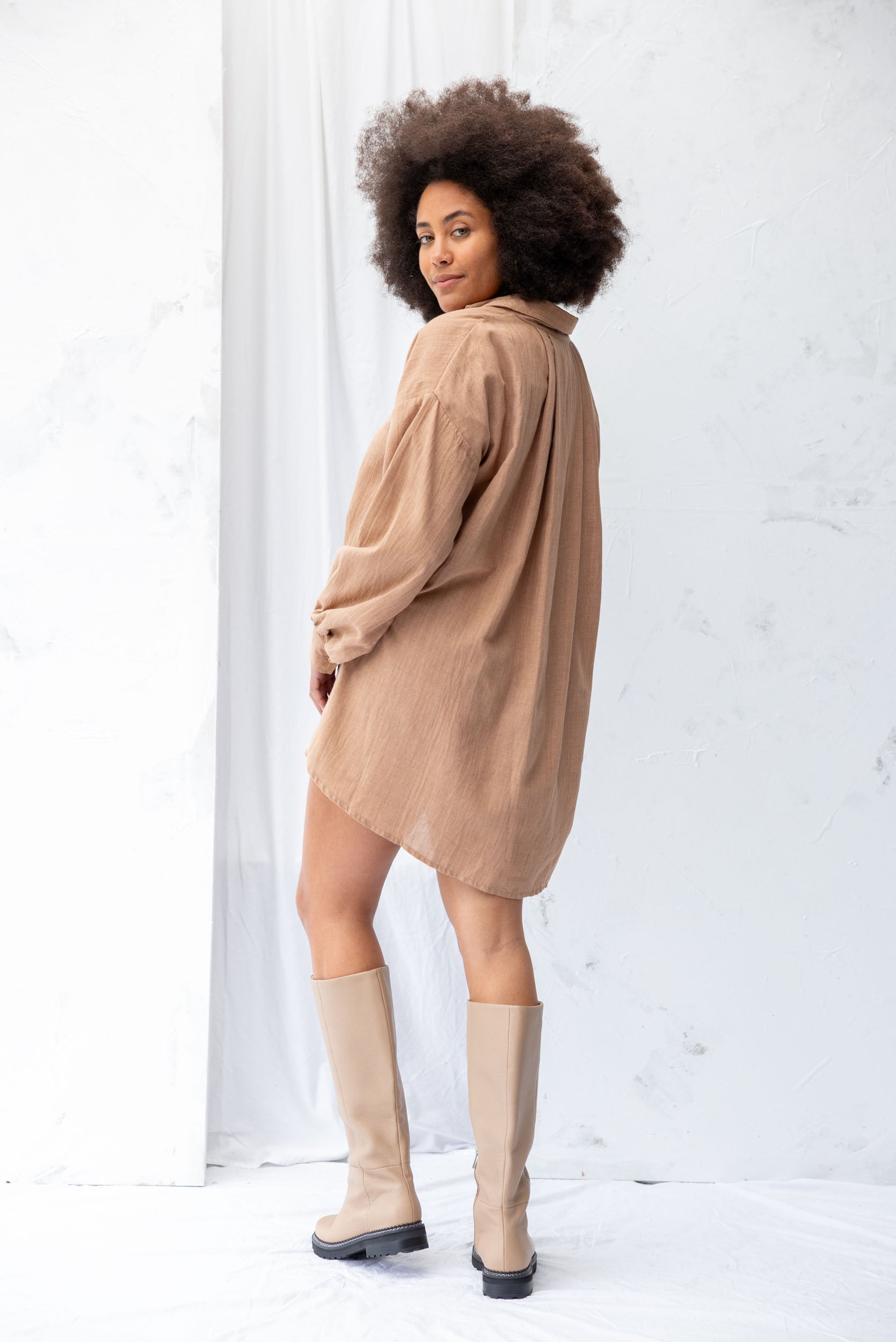 Found Shirt Dress | Earth - ReCreate Clothing