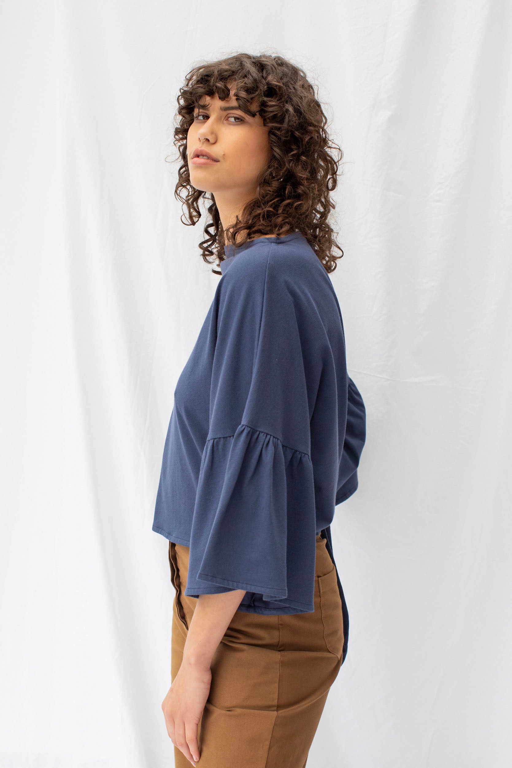 Friday Top | Soft Navy - ReCreate Clothing