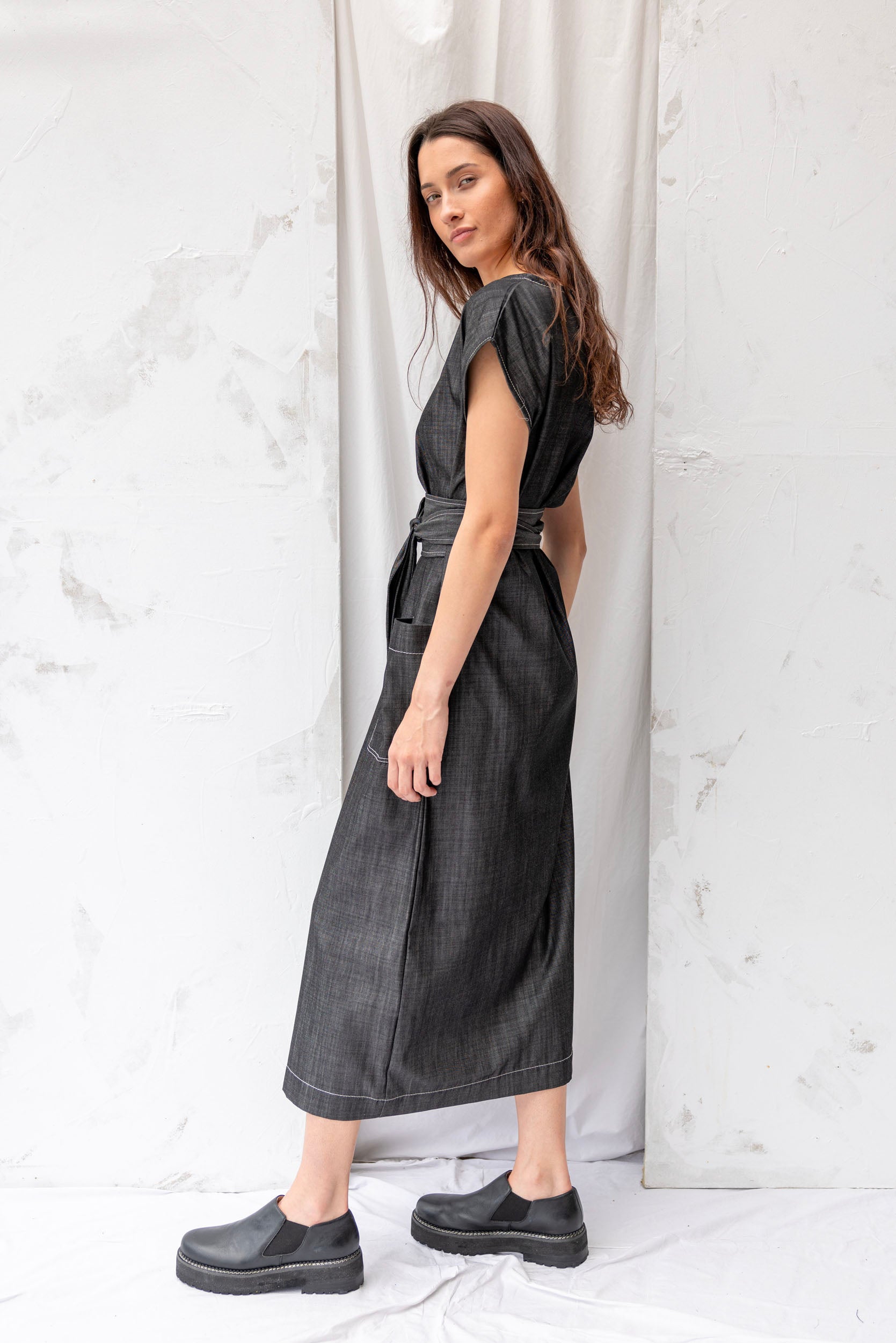 Stella Denim Dress | Midnight