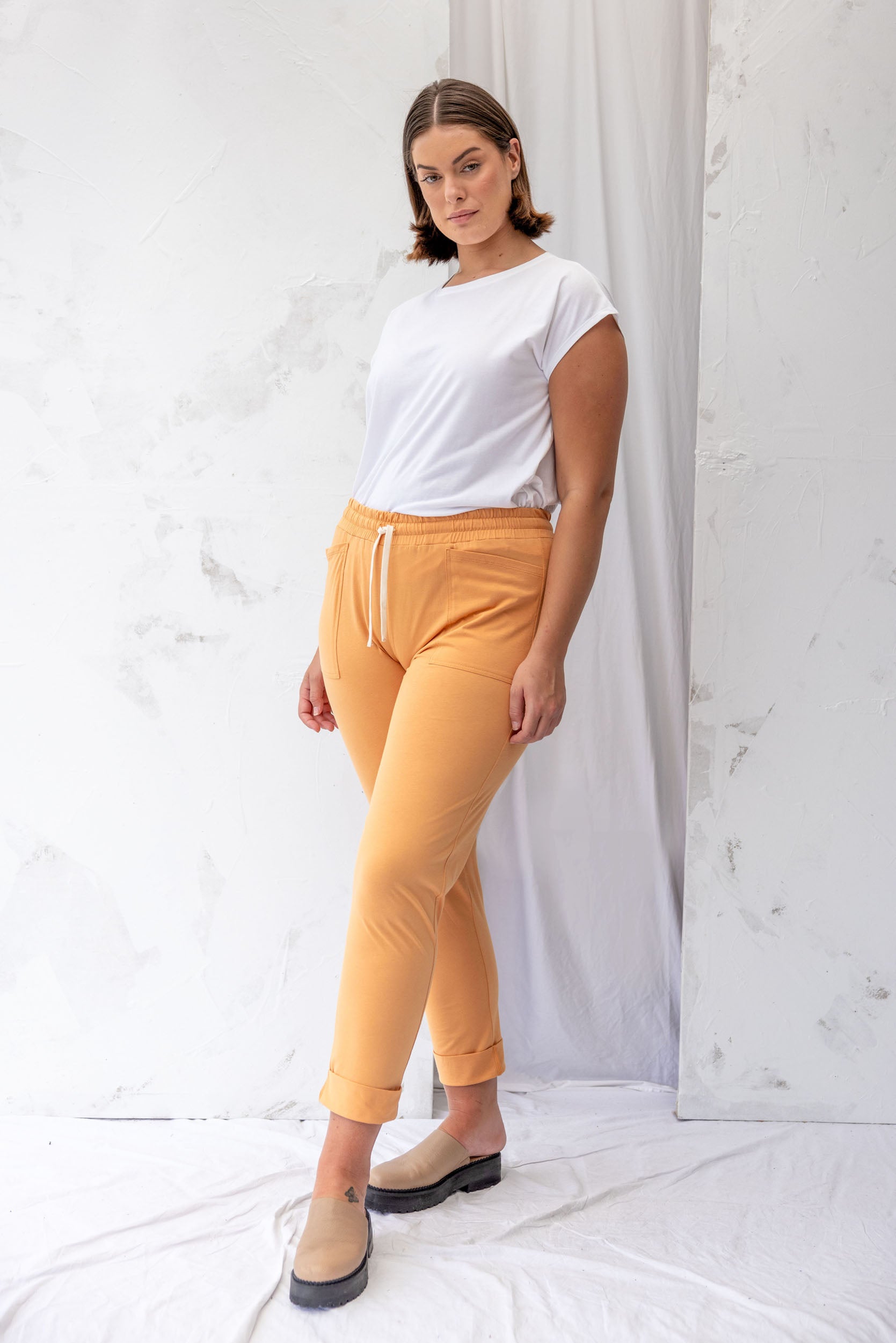 Travel Pant | Cantaloupe - ReCreate Clothing