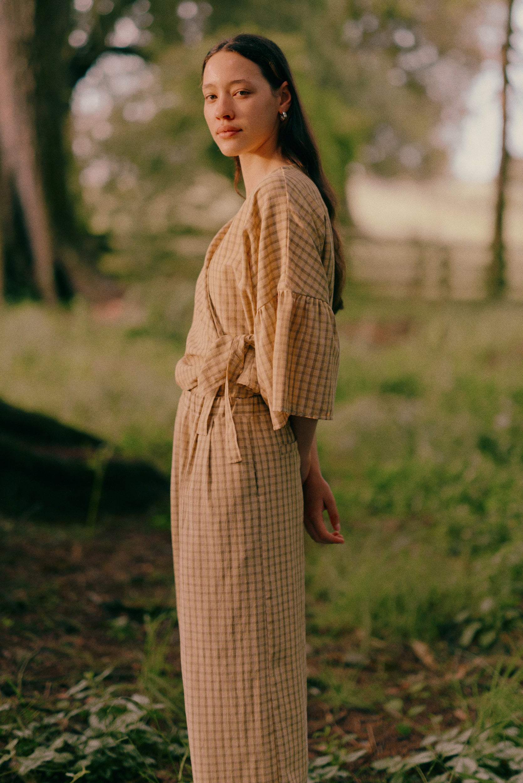 Charlie Top | Daisy Check - ReCreate Clothing