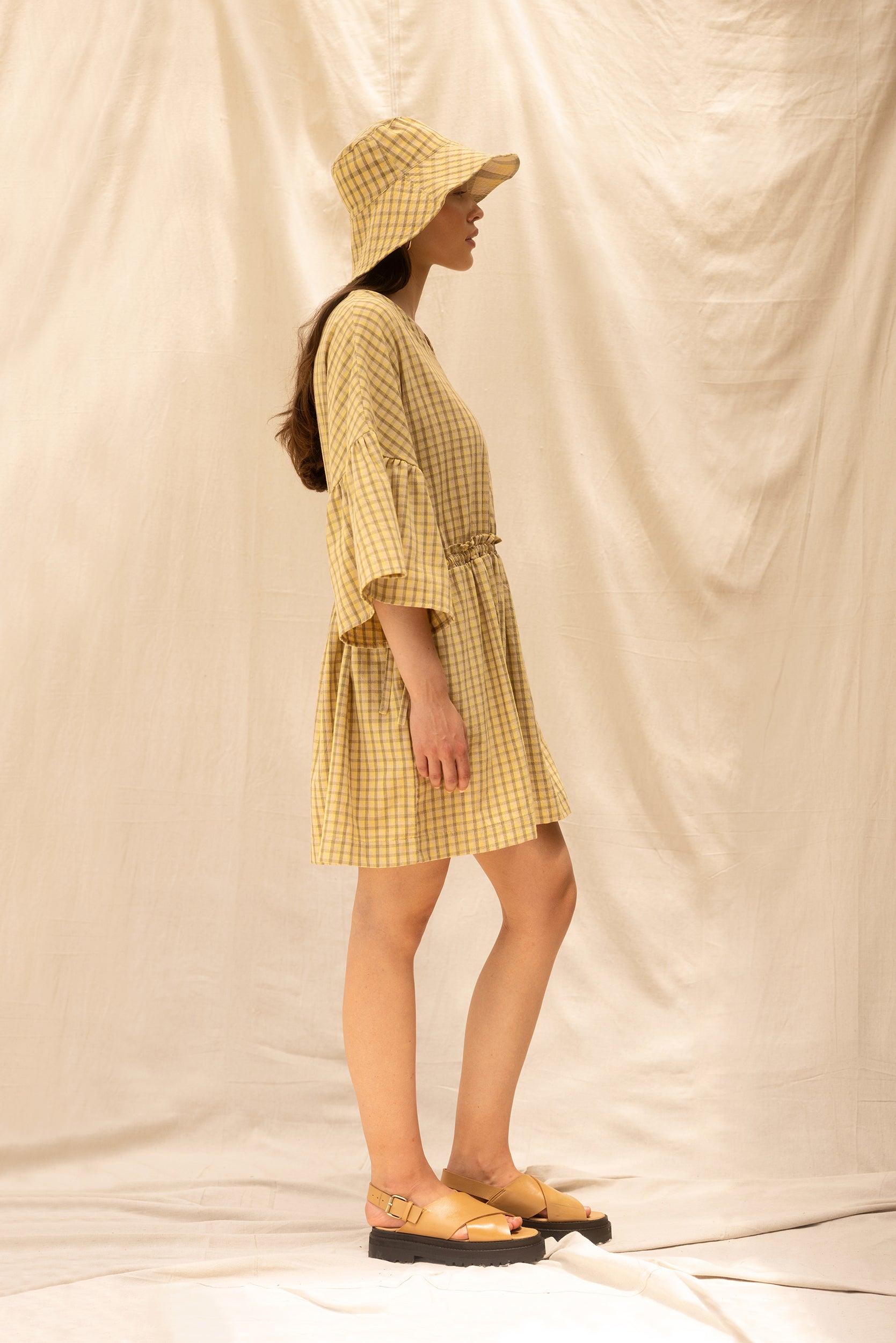 Field Dress | Daisy Check - ReCreate Clothing