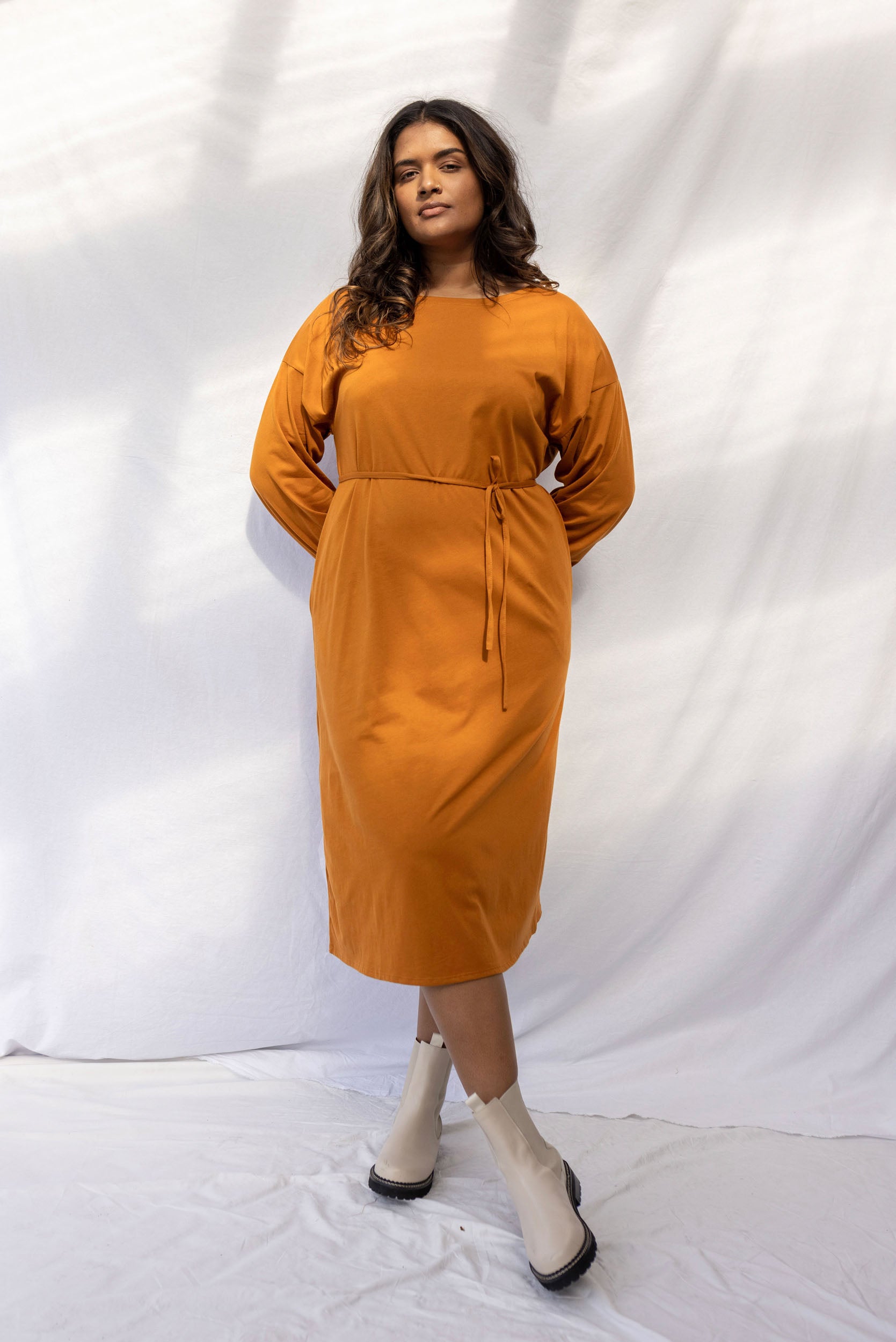 Accord Dress | Rust - ReCreate Clothing