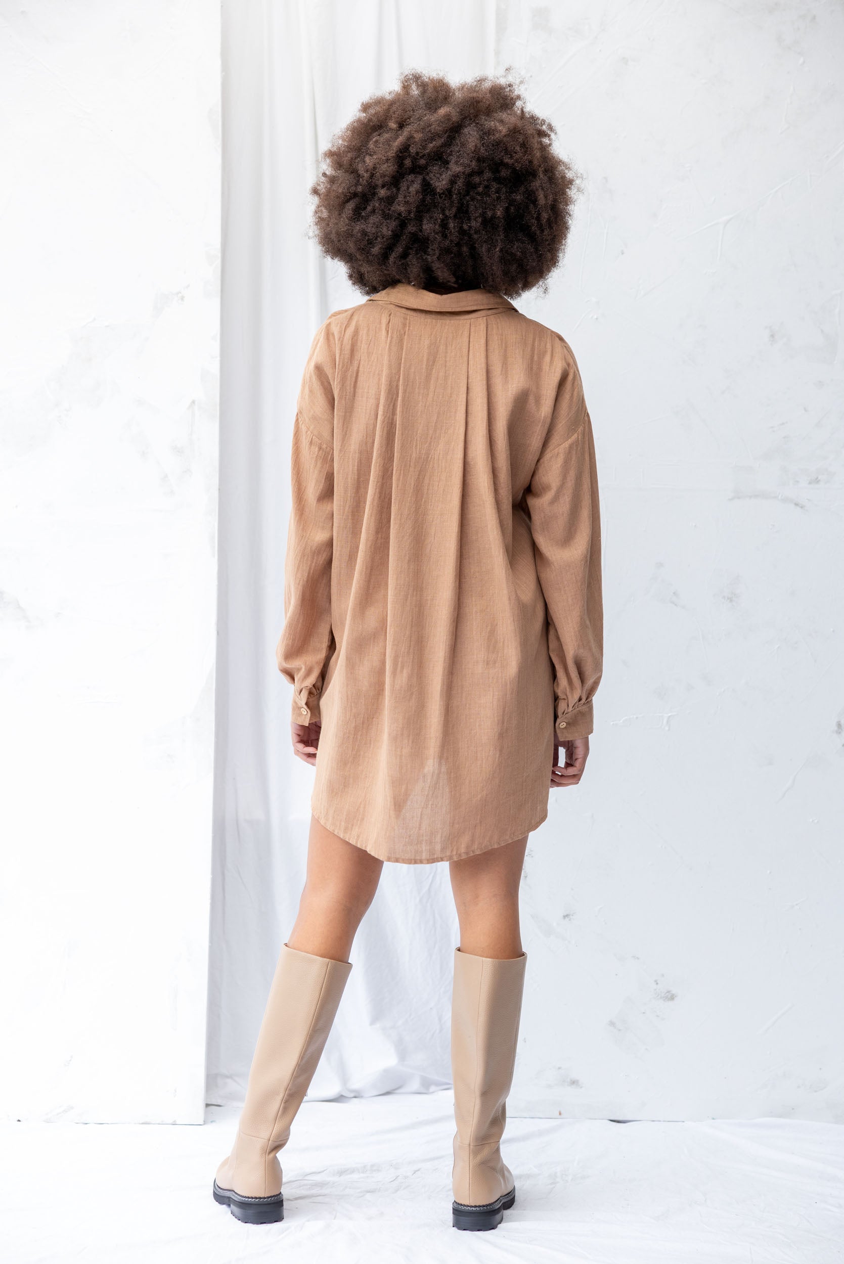 Found Shirt Dress | Earth - ReCreate Clothing