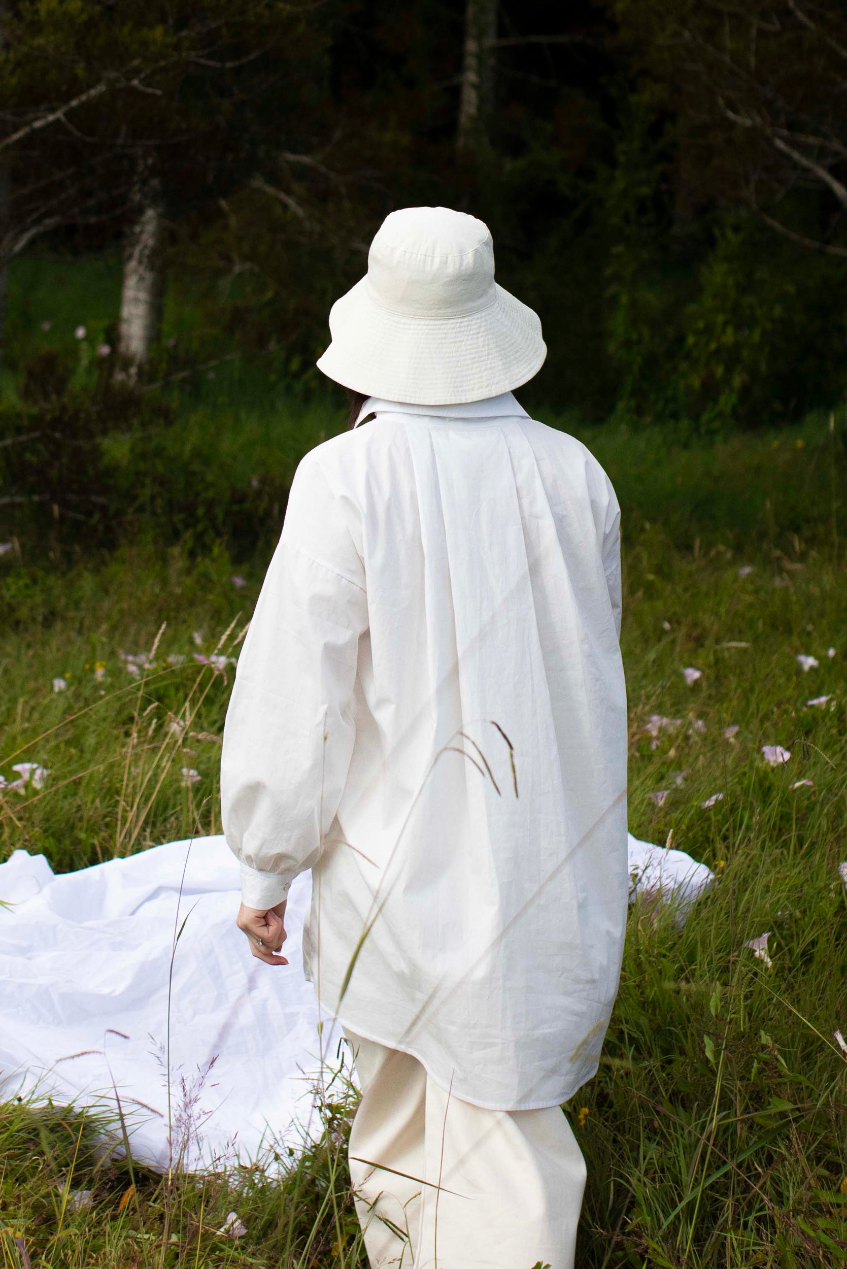 Found Shirt Dress | Chalk - ReCreate Clothing