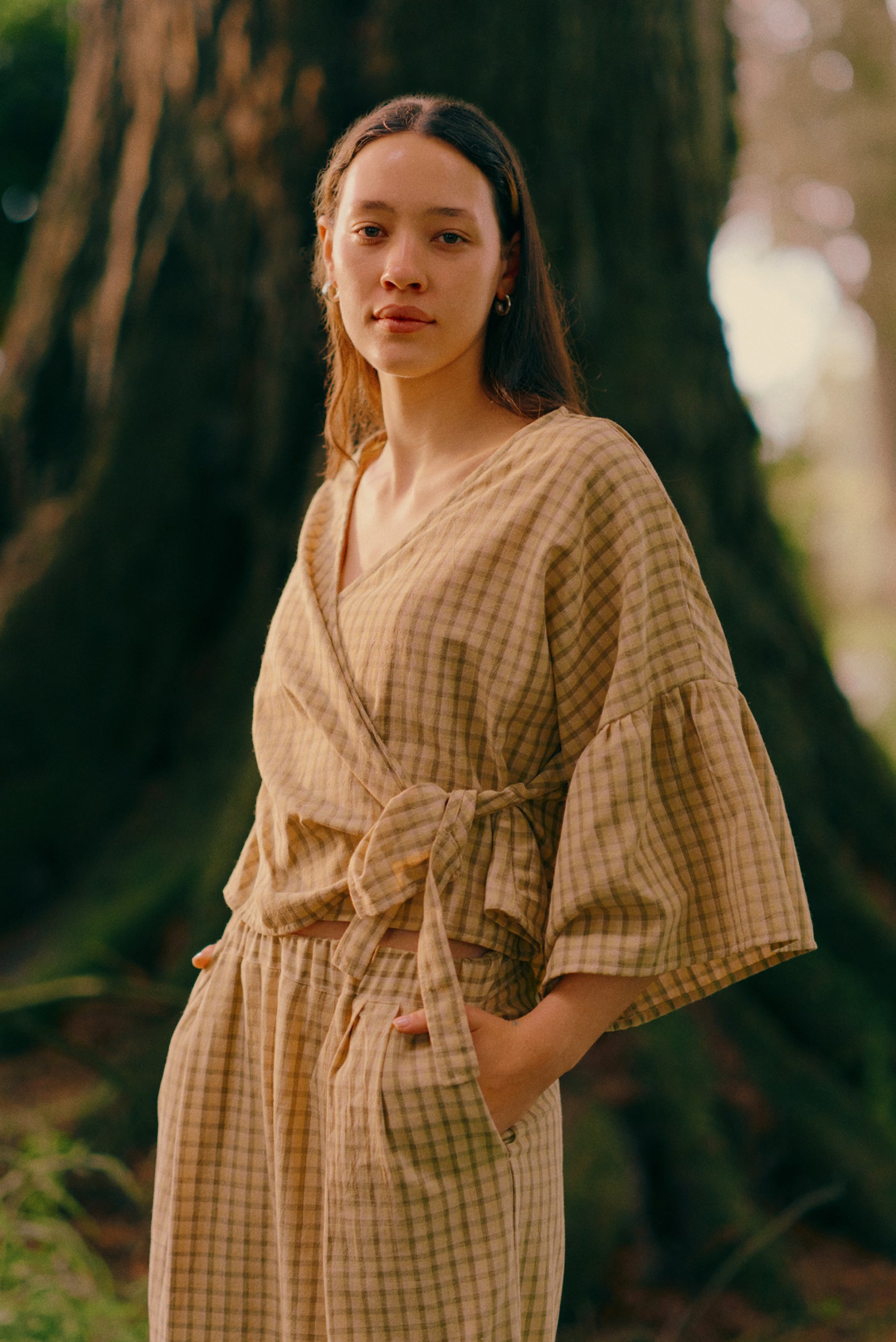 Charlie Top | Daisy Check - ReCreate Clothing