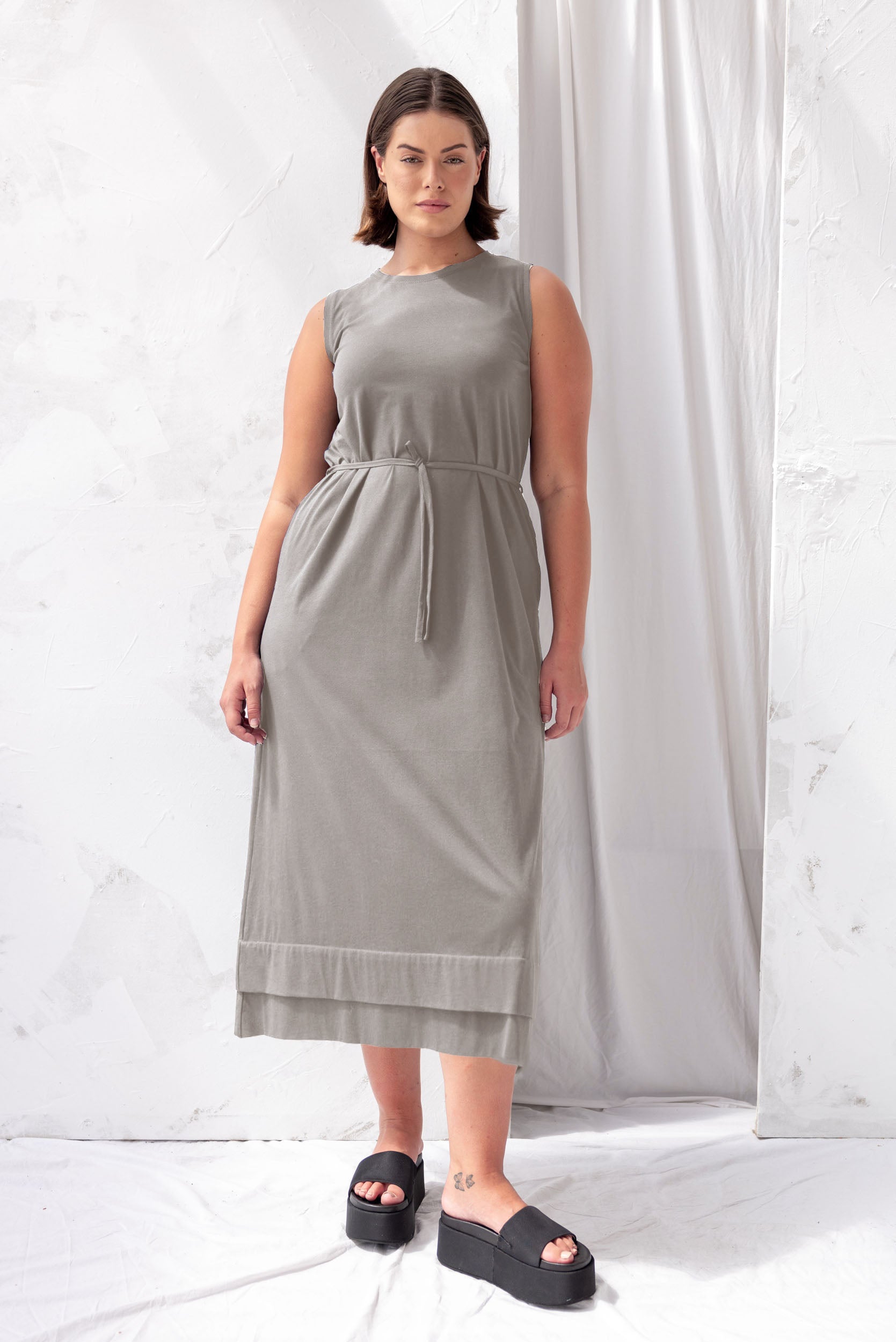 Convoy Dress | Grey Sage
