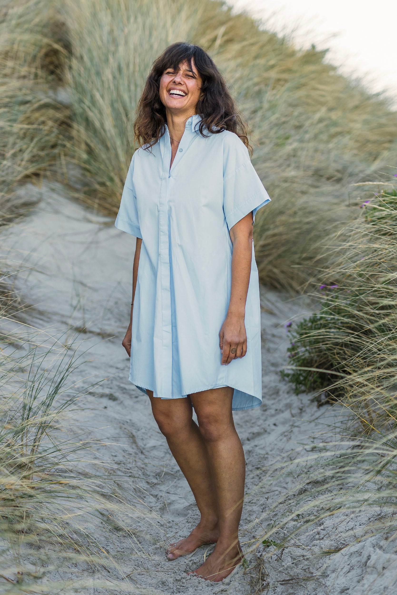 Cooper Shirt Dress | Sky Blue