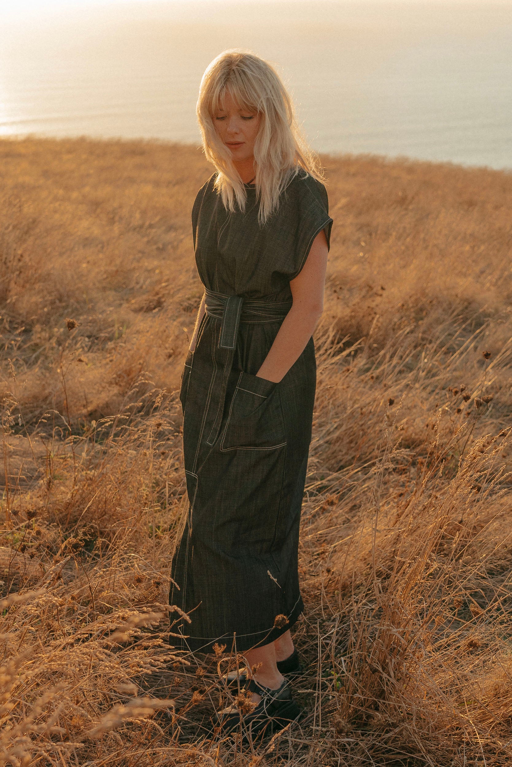 Stella Denim Dress | Midnight