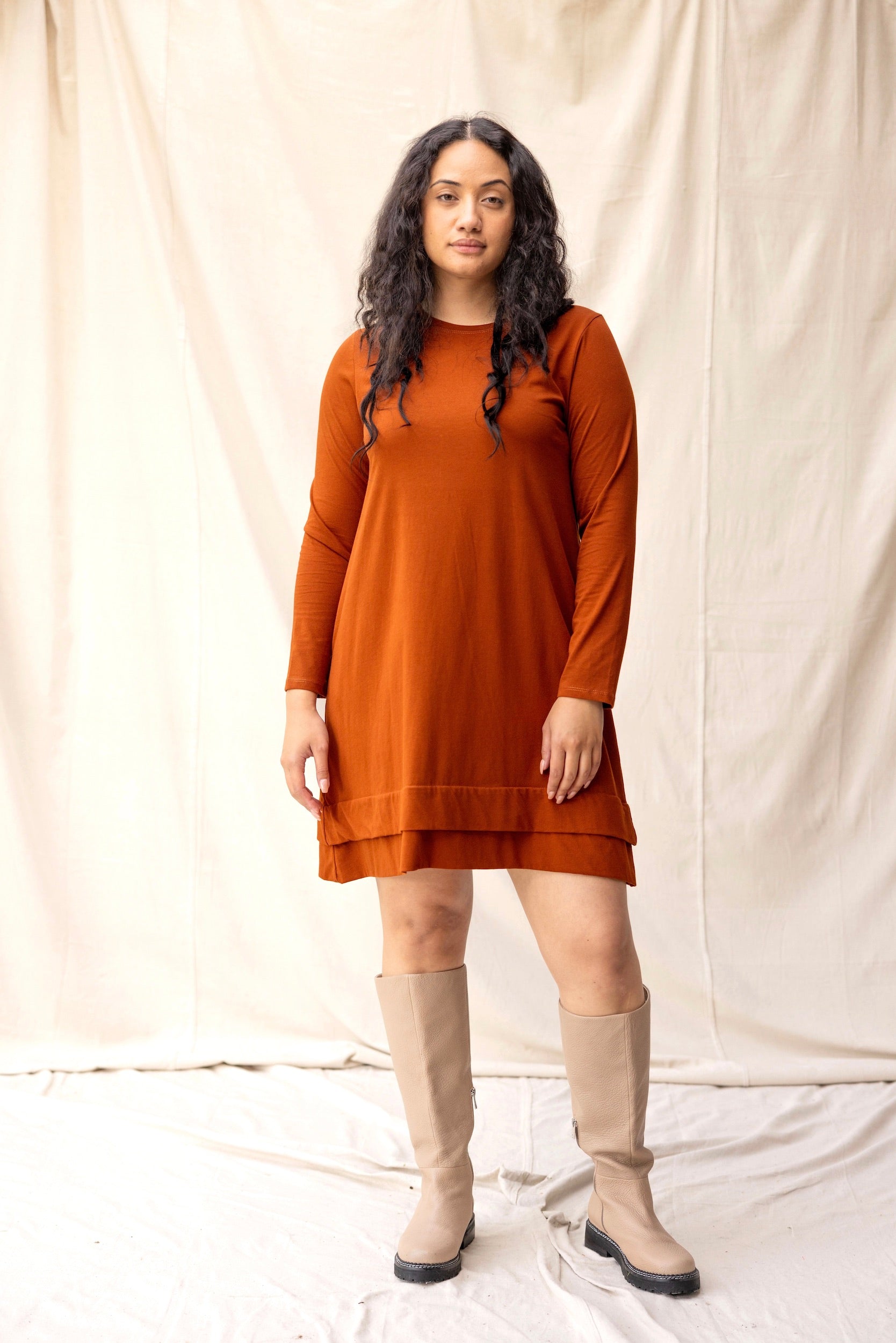 Fig Dress | Chestnut - ReCreate Clothing
