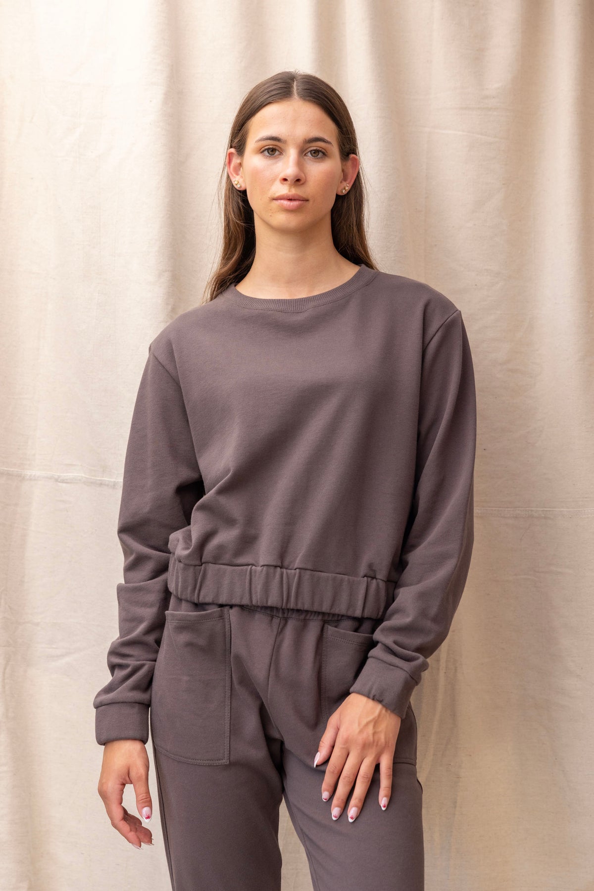 Ivy Sweatshirt | Charcoal - ReCreate Clothing