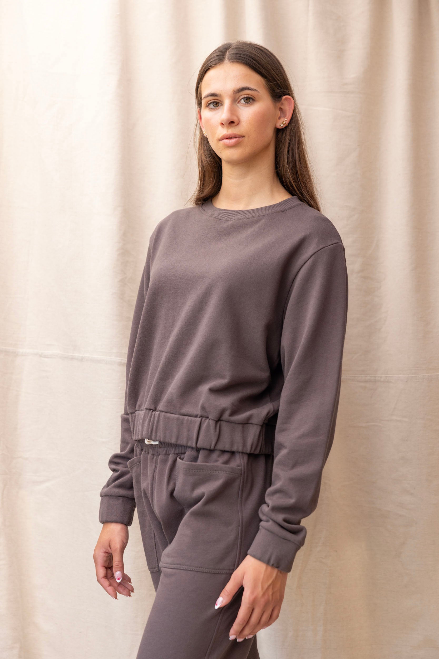Ivy Sweatshirt | Charcoal - ReCreate Clothing
