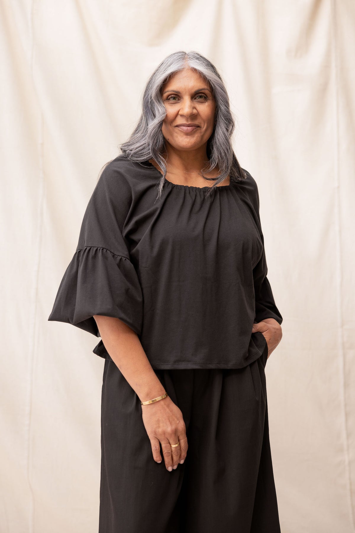 Mahina Top | Black - ReCreate Clothing