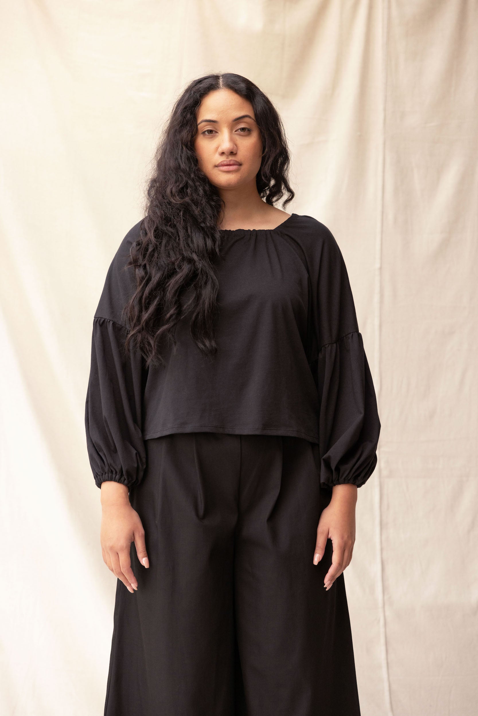 Mahina Top | Black - ReCreate Clothing