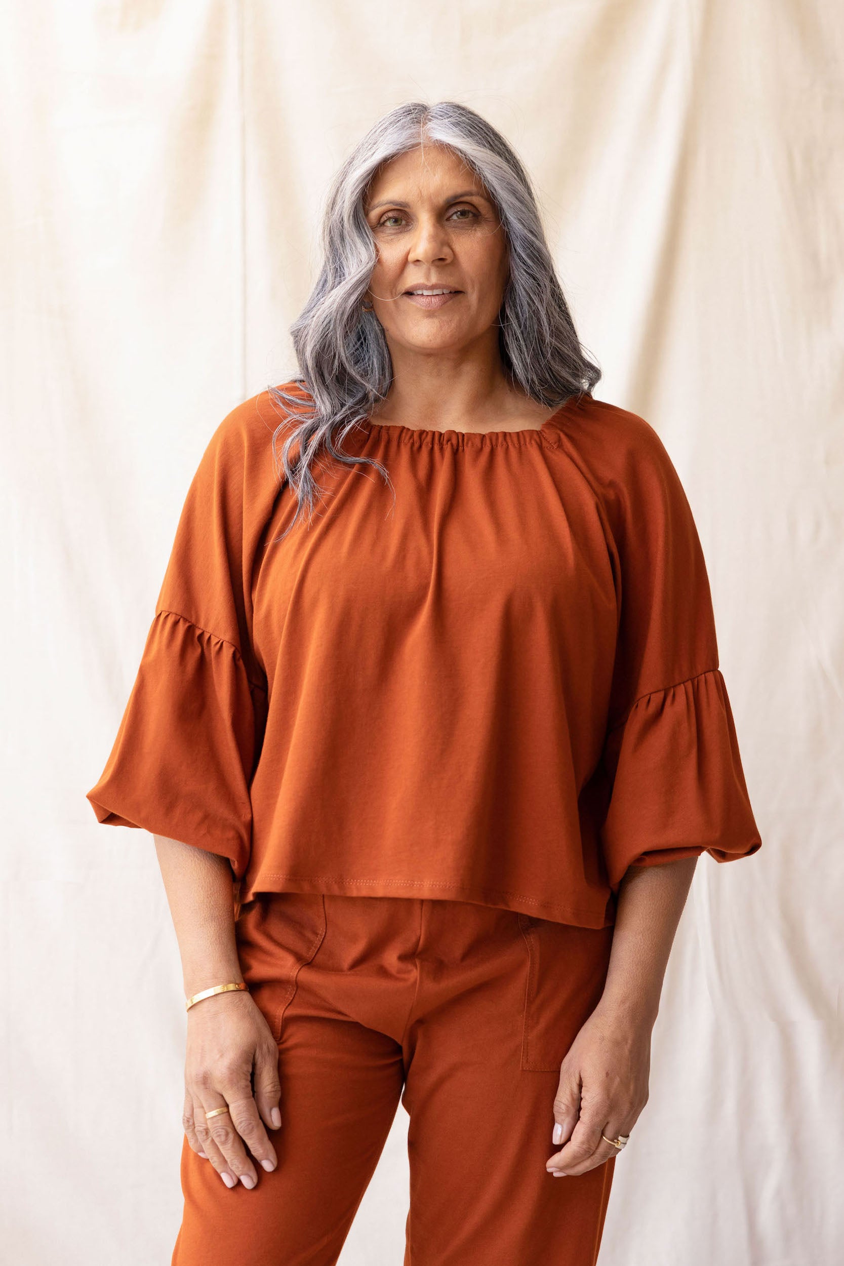 Mahina Top | Chestnut - ReCreate Clothing