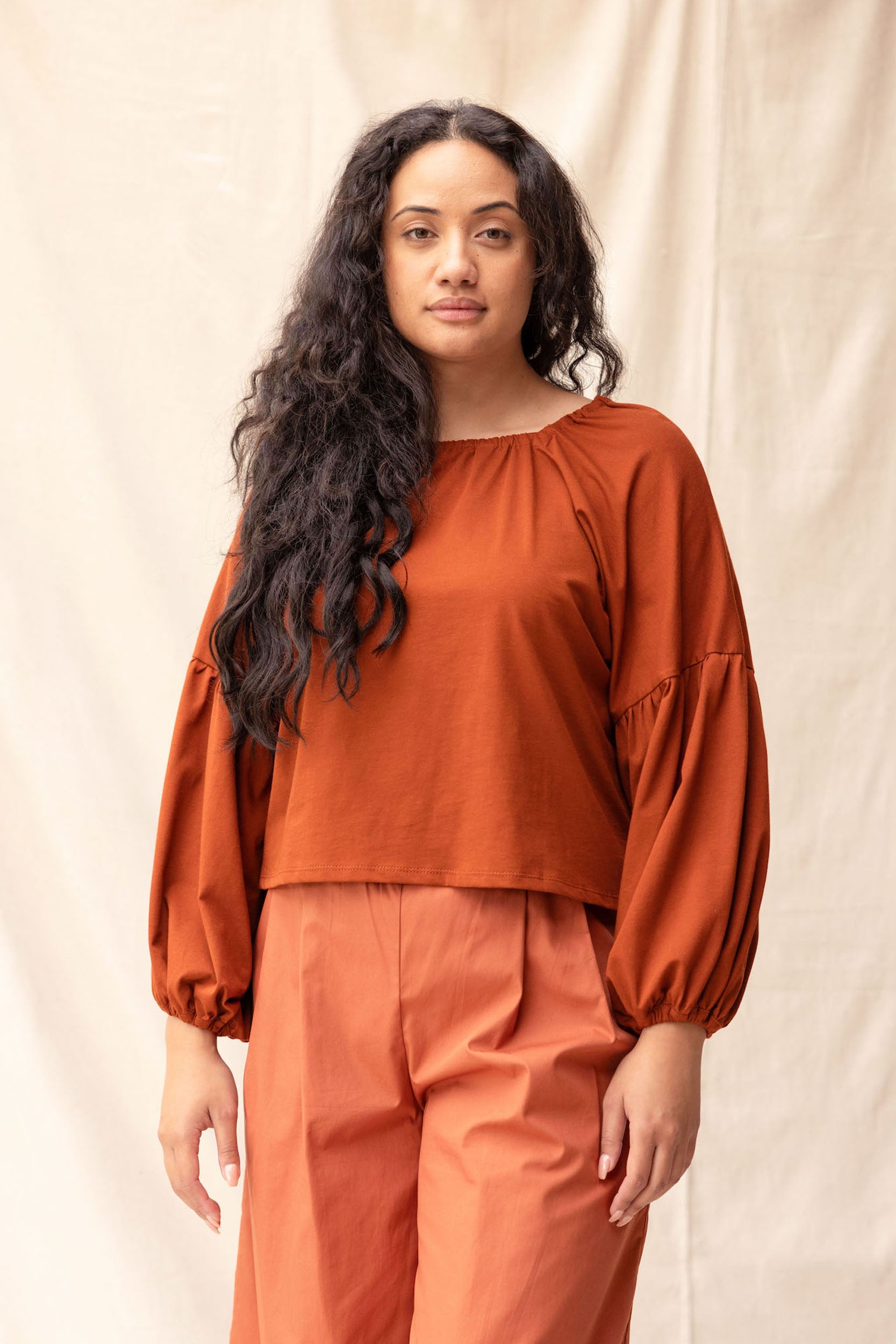 Mahina Top | Chestnut - ReCreate Clothing
