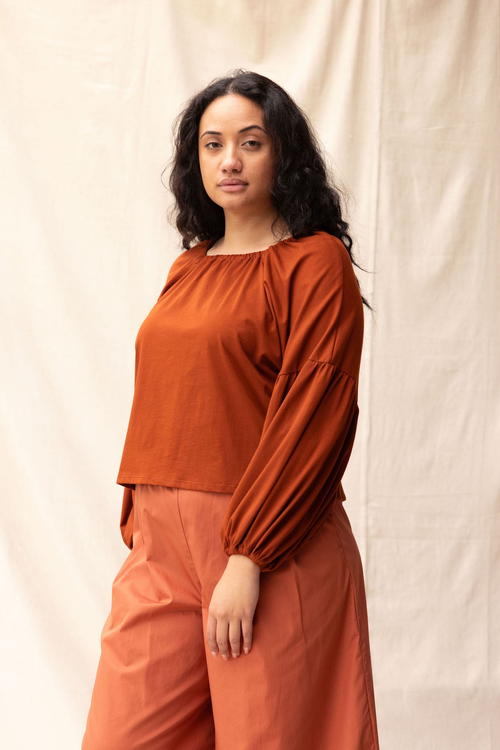 Mahina Top | Chestnut - ReCreate Clothing